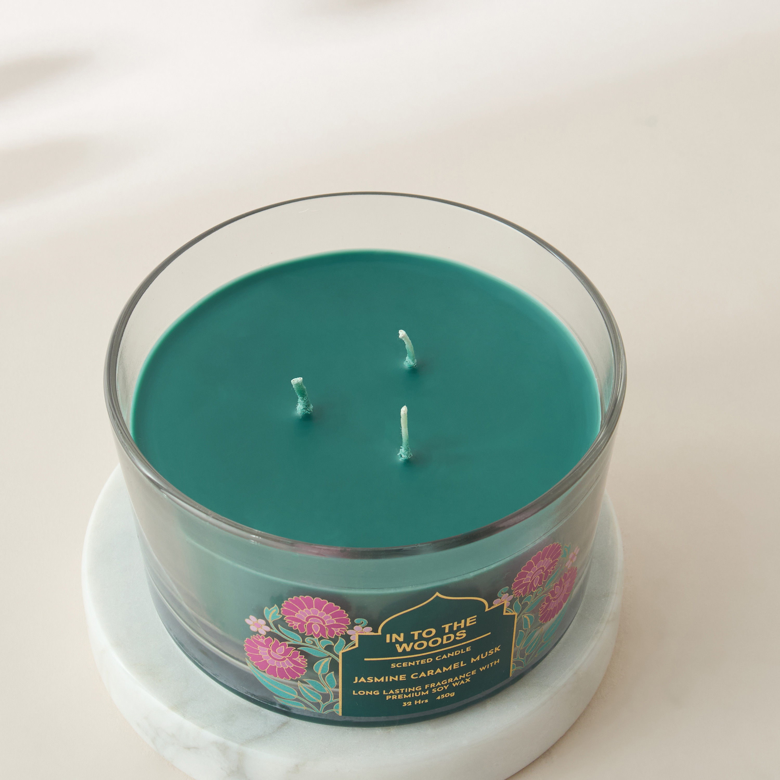 Scent.d Fresh Cotton 3-Wick Jar Candle - 450 gms-household-homefragrance-candles-image-3