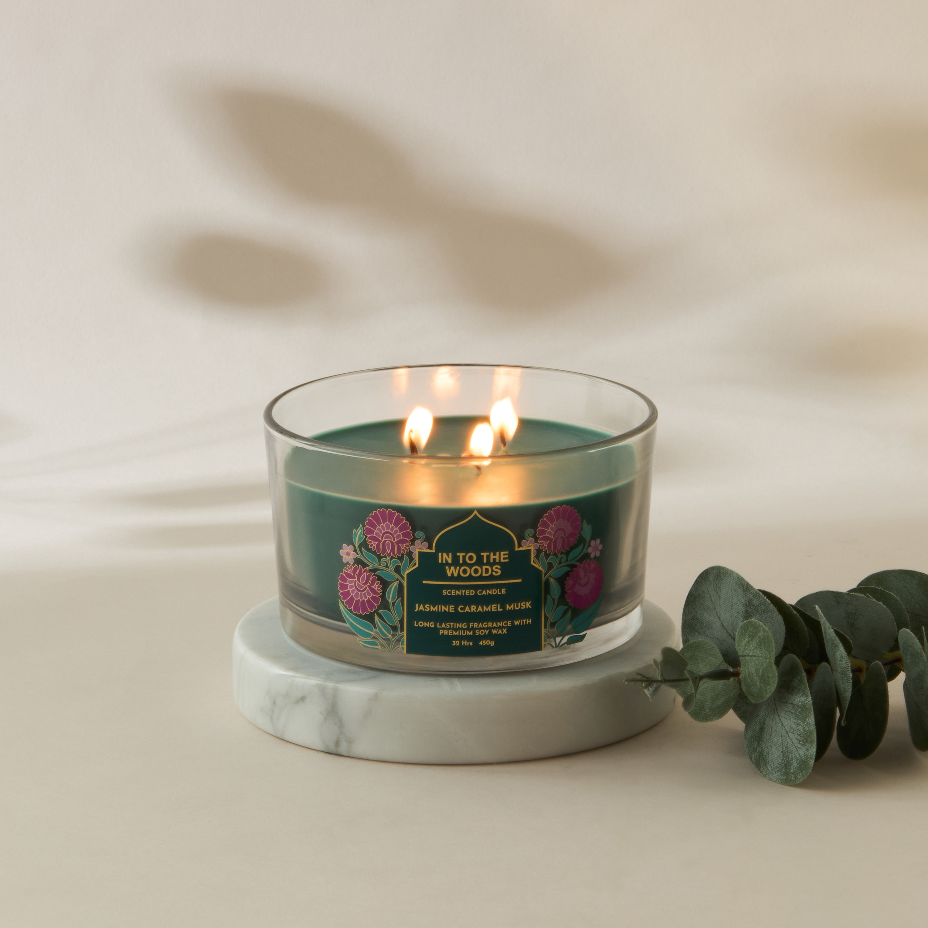 Scent.d Fresh Cotton 3-Wick Jar Candle - 450 gms-household-homefragrance-candles-image-4