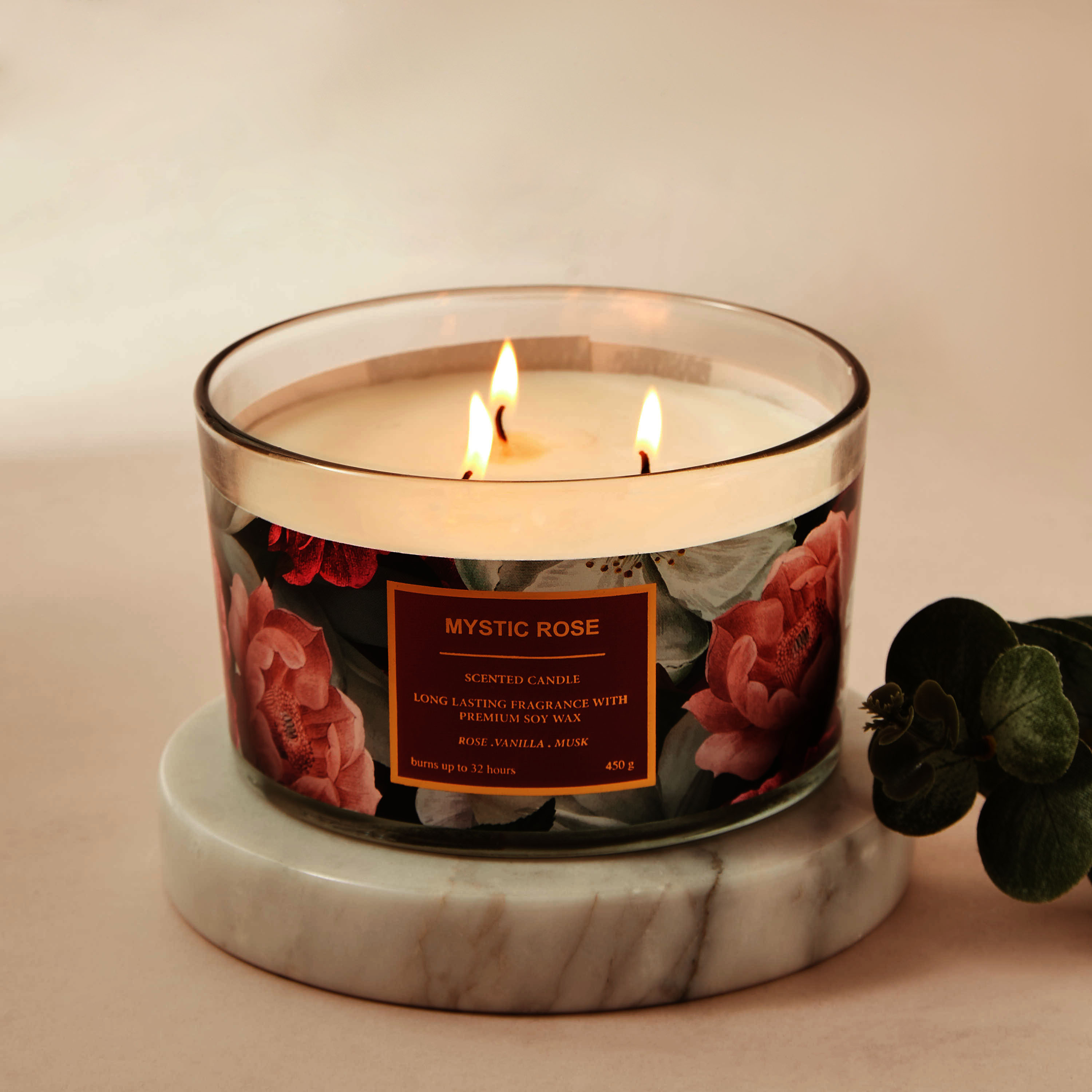 Scent.d Fresh Cotton 3-Wick Jar Candle - 450 gms-household-homefragrance-candles-image-4