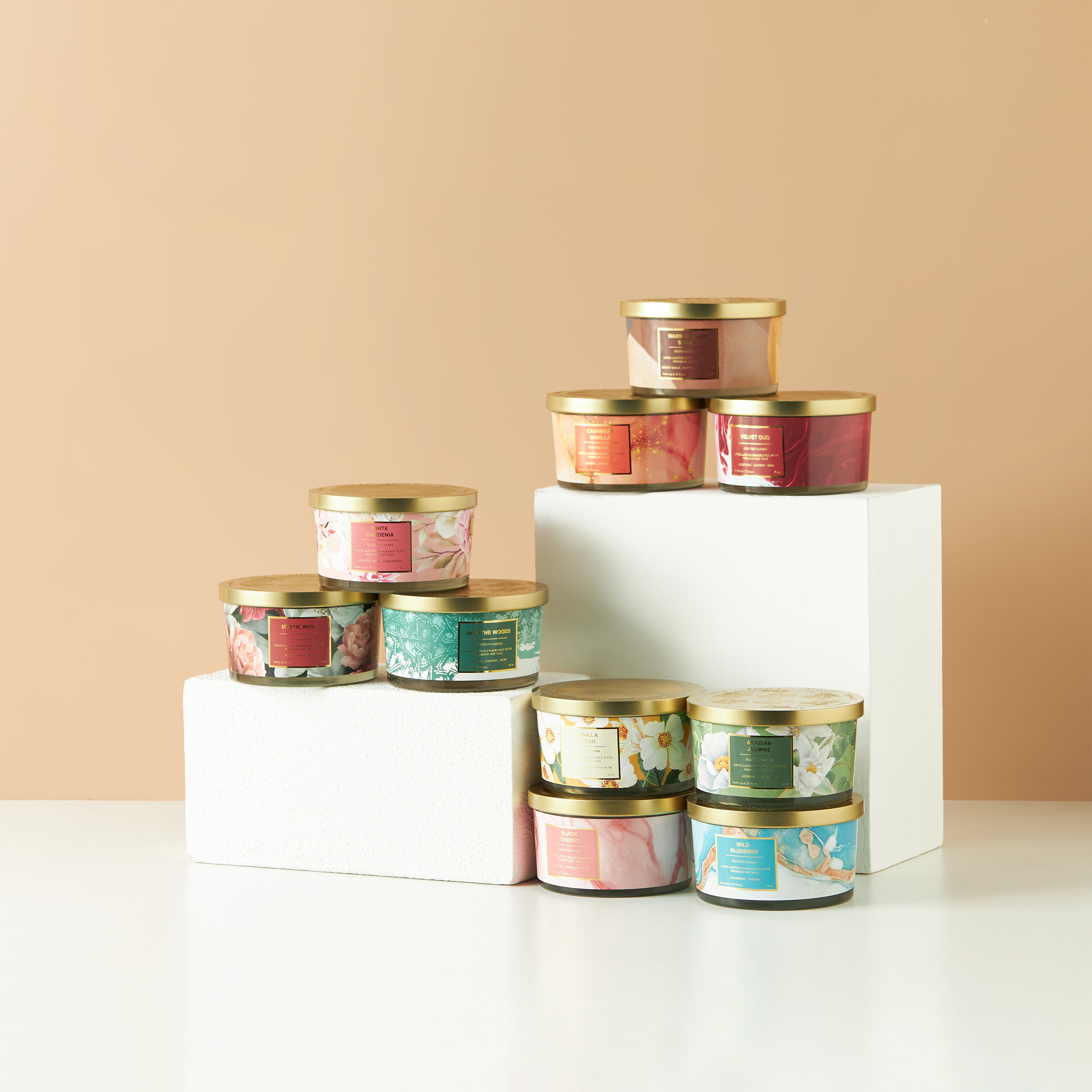 Scent.d Fresh Cotton 3-Wick Jar Candle - 450 gms-household-homefragrance-candles-image-4