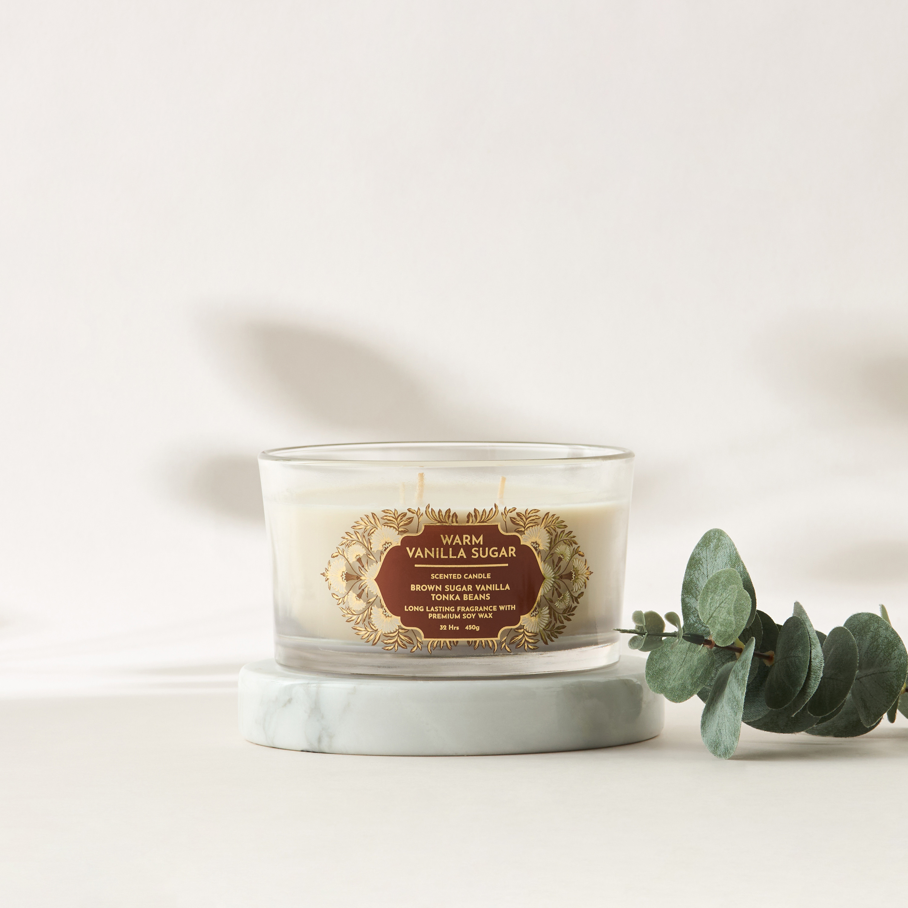 Scent.d Fresh Cotton 3-Wick Jar Candle - 450 gms-household-homefragrance-candles-image-1