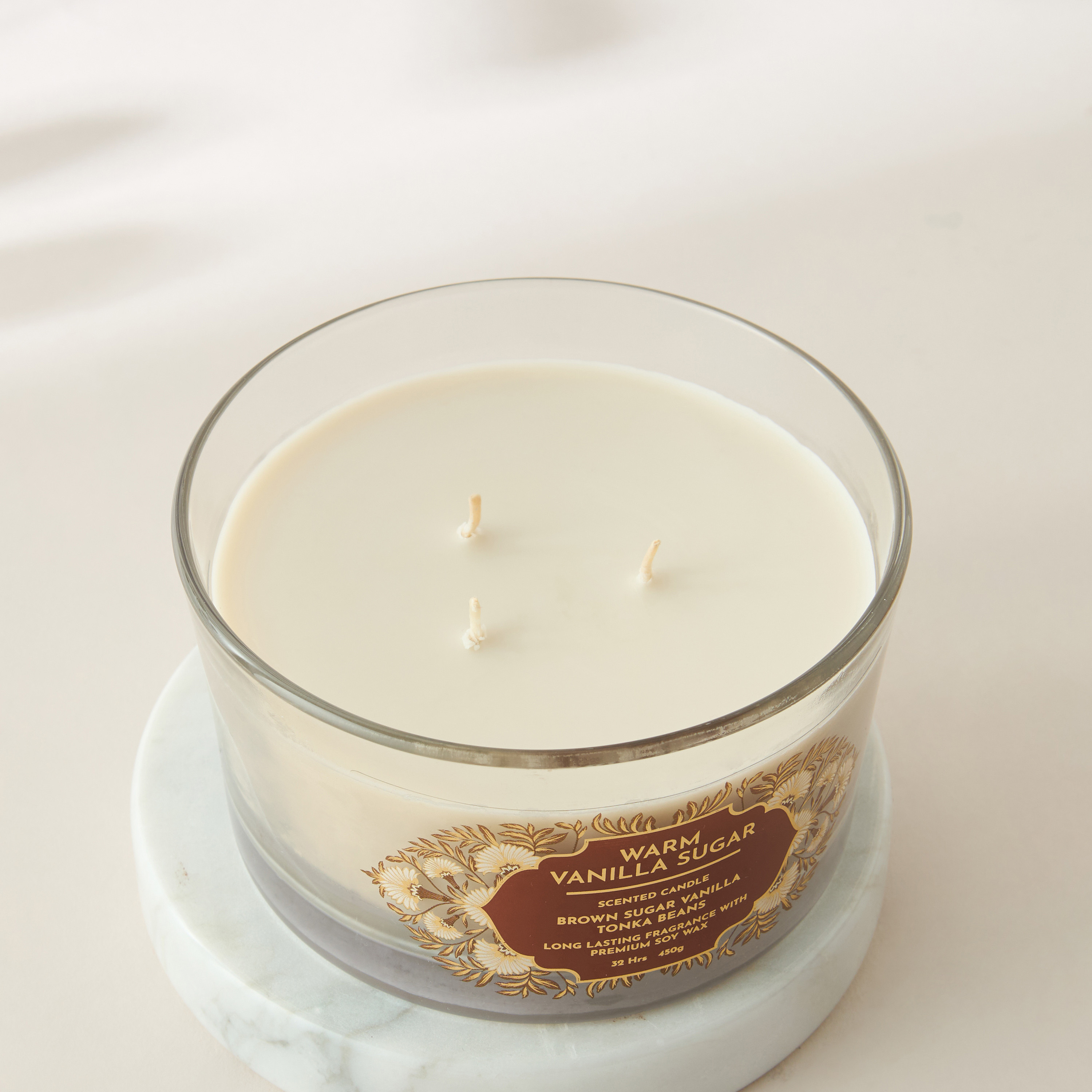 Scent.d Fresh Cotton 3-Wick Jar Candle - 450 gms-household-homefragrance-candles-image-3