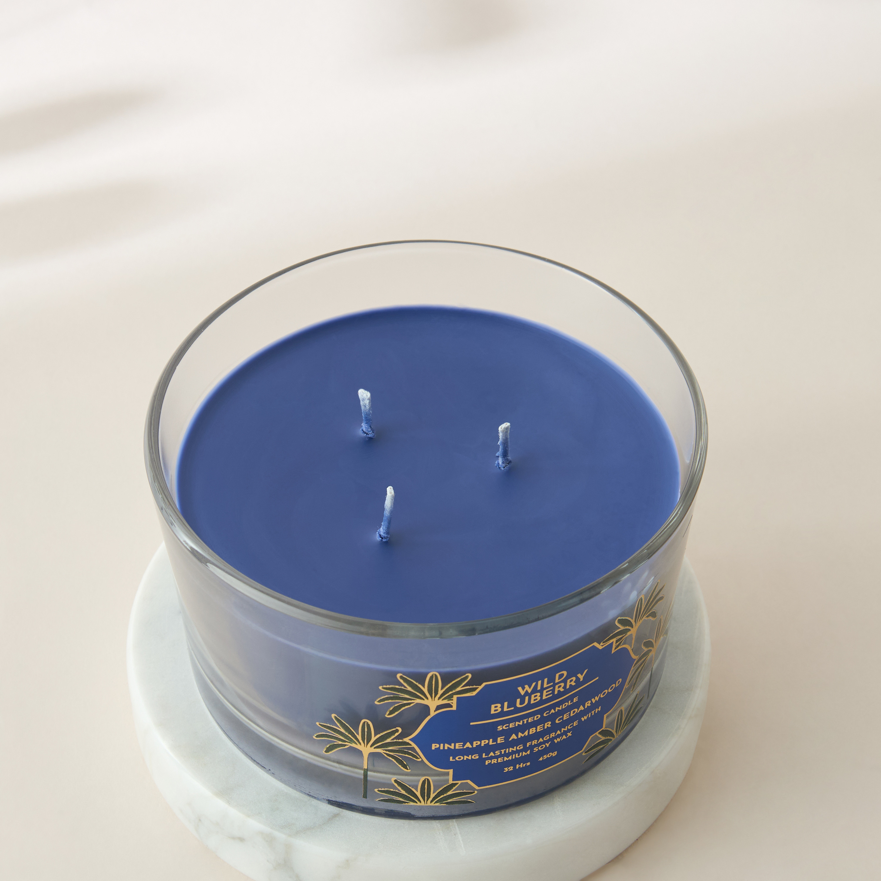 Scent.d Fresh Cotton 3-Wick Jar Candle - 450 gms-household-homefragrance-candles-image-3
