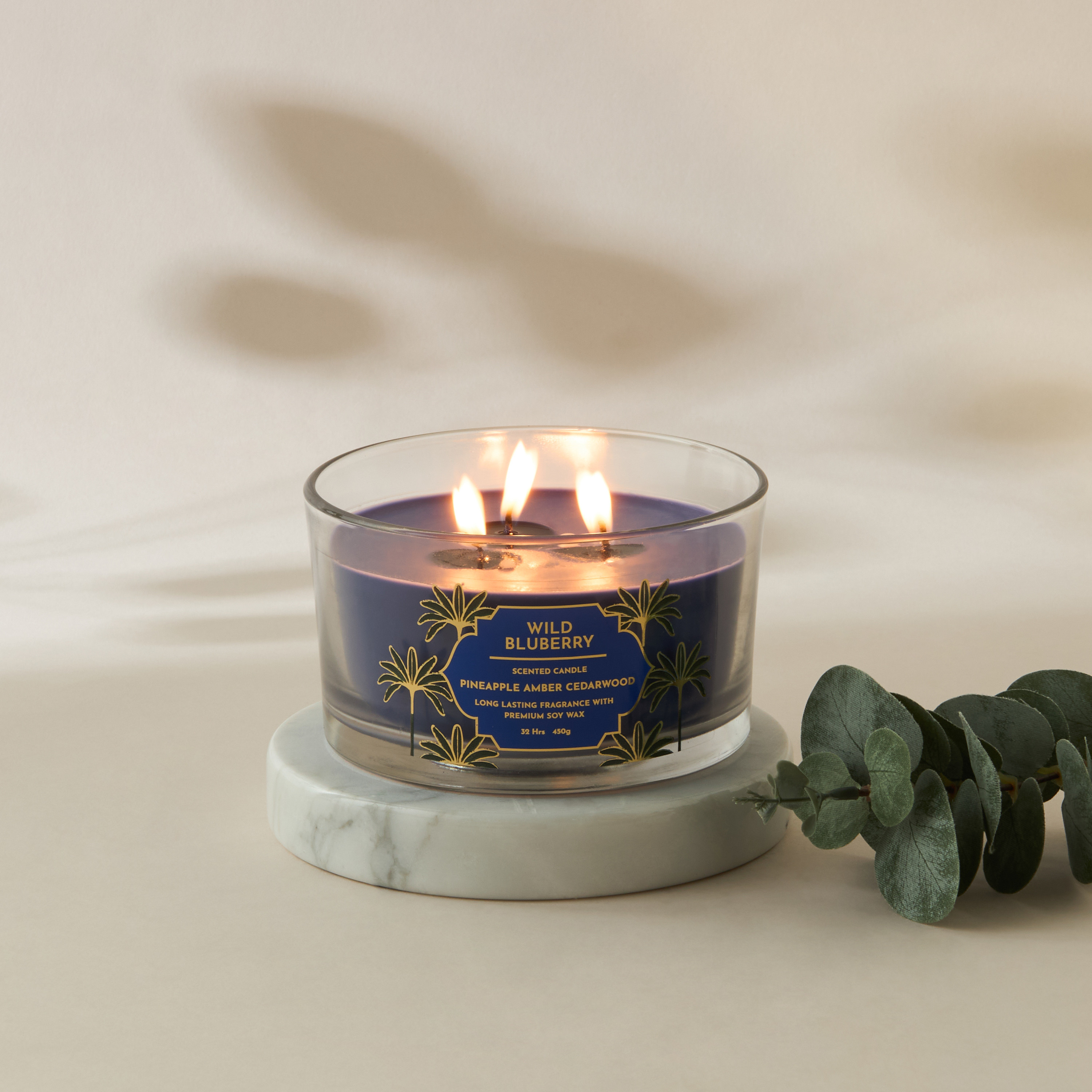 Scent.d Fresh Cotton 3-Wick Jar Candle - 450 gms-household-homefragrance-candles-image-4