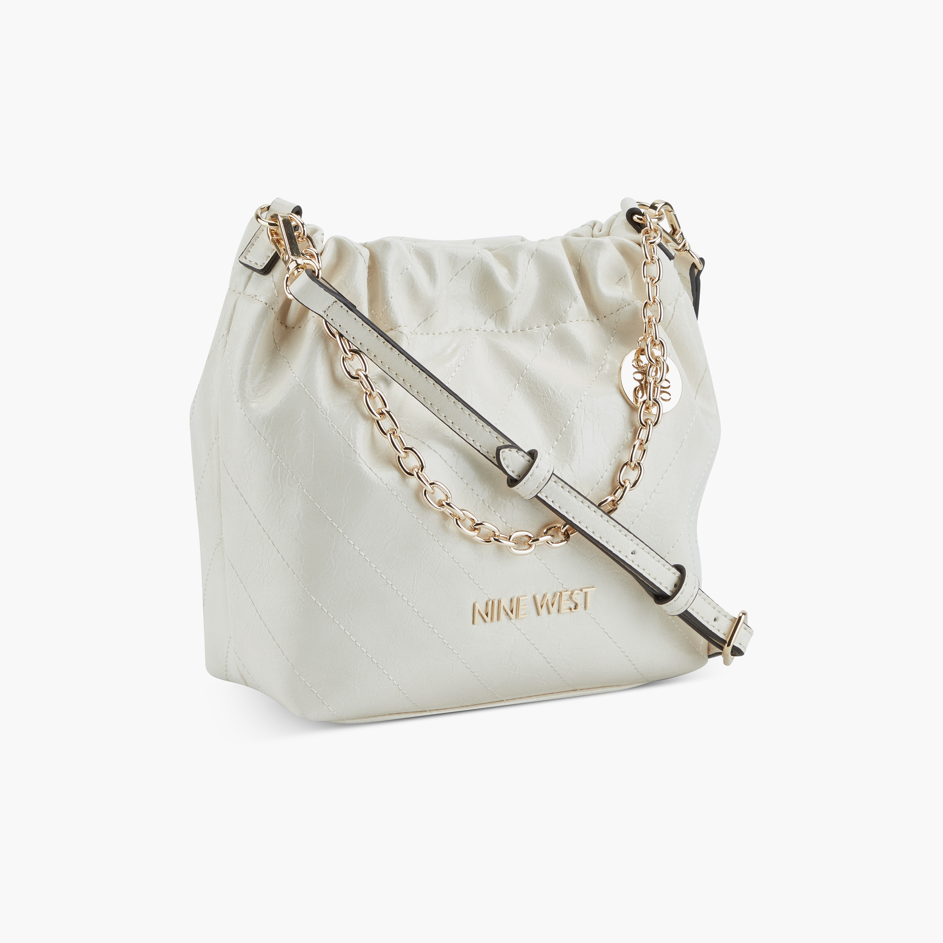 Nine west white online handbags