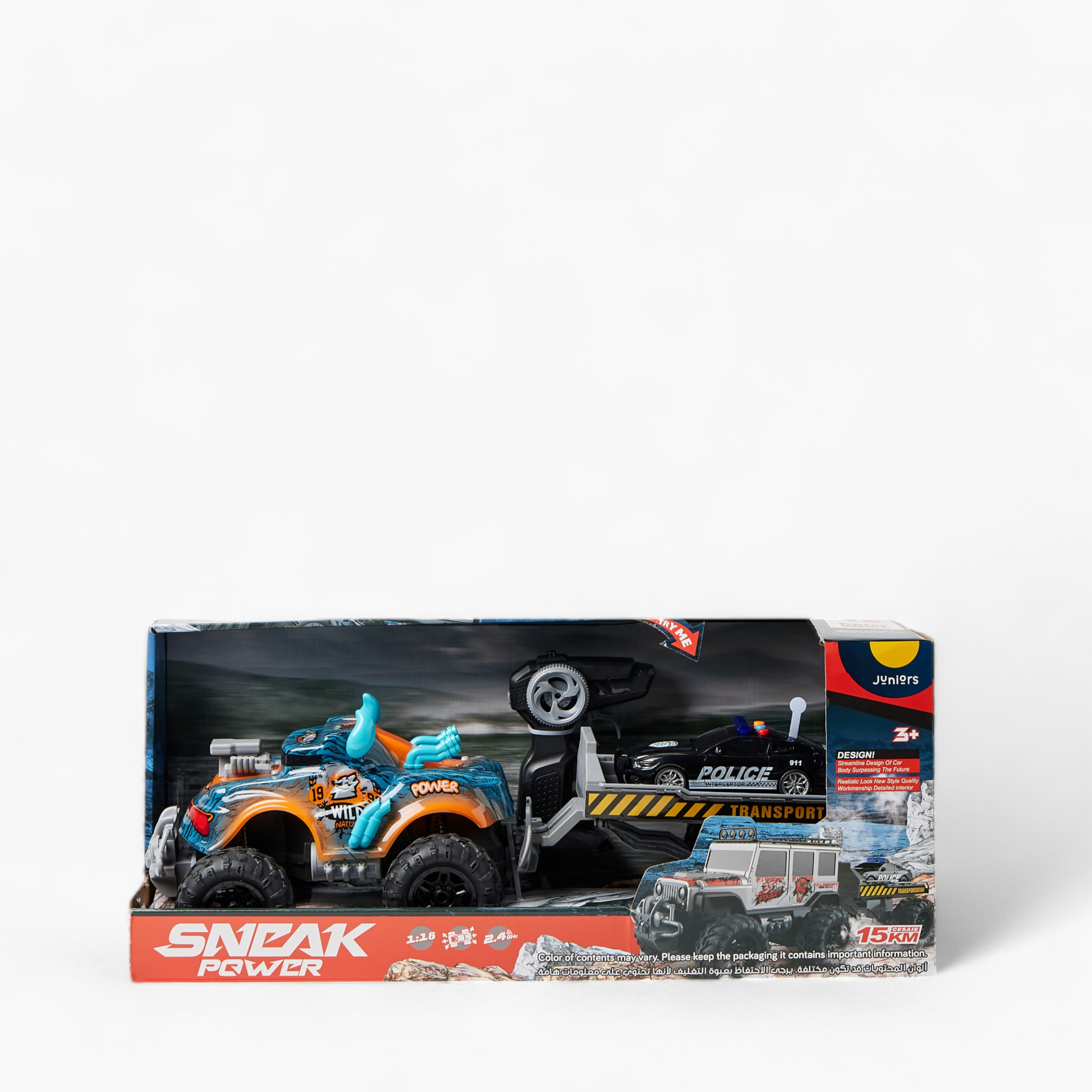 Juniors 1:16 Remote Control Police Car with Trailer-toys-remotecontrolledvehicles-rcvehicles-image-8