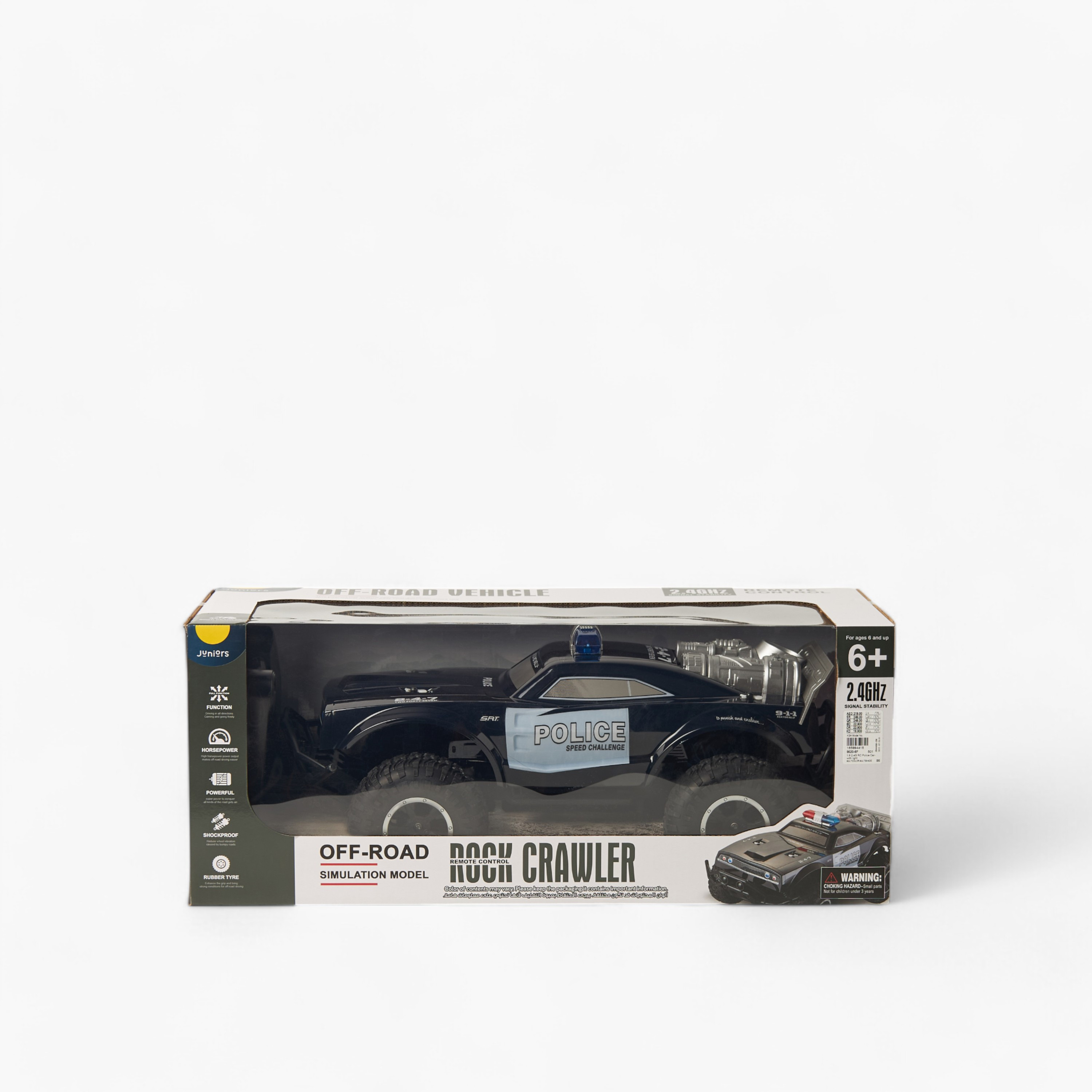 Juniors Rock Crawler 1:8 Remote Control Police Car with Light-toys-playvehicles-diecastcars-image-7