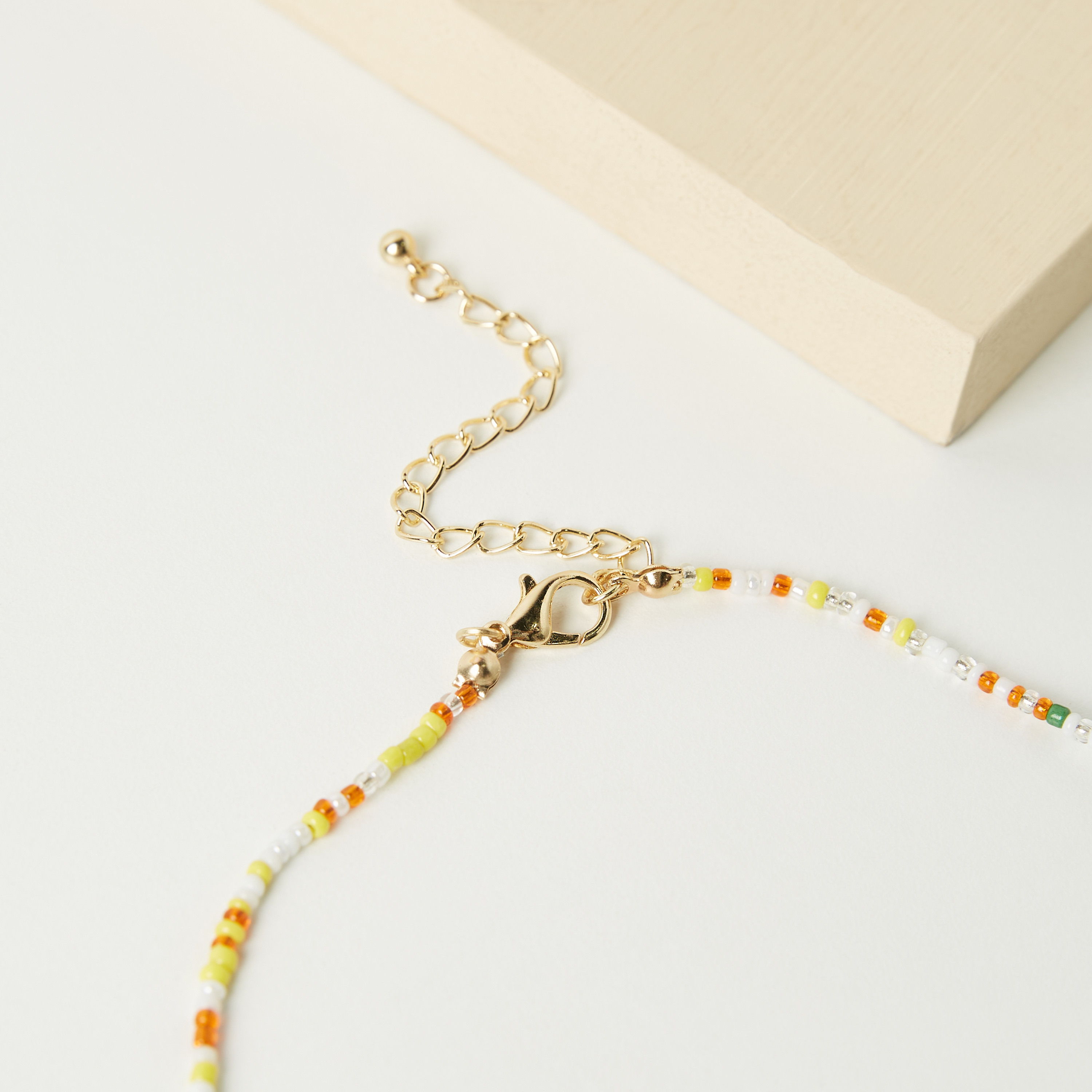 Charmz Floral Seedbeads Pendant Necklace-girls-accessories-jewellery-image-4
