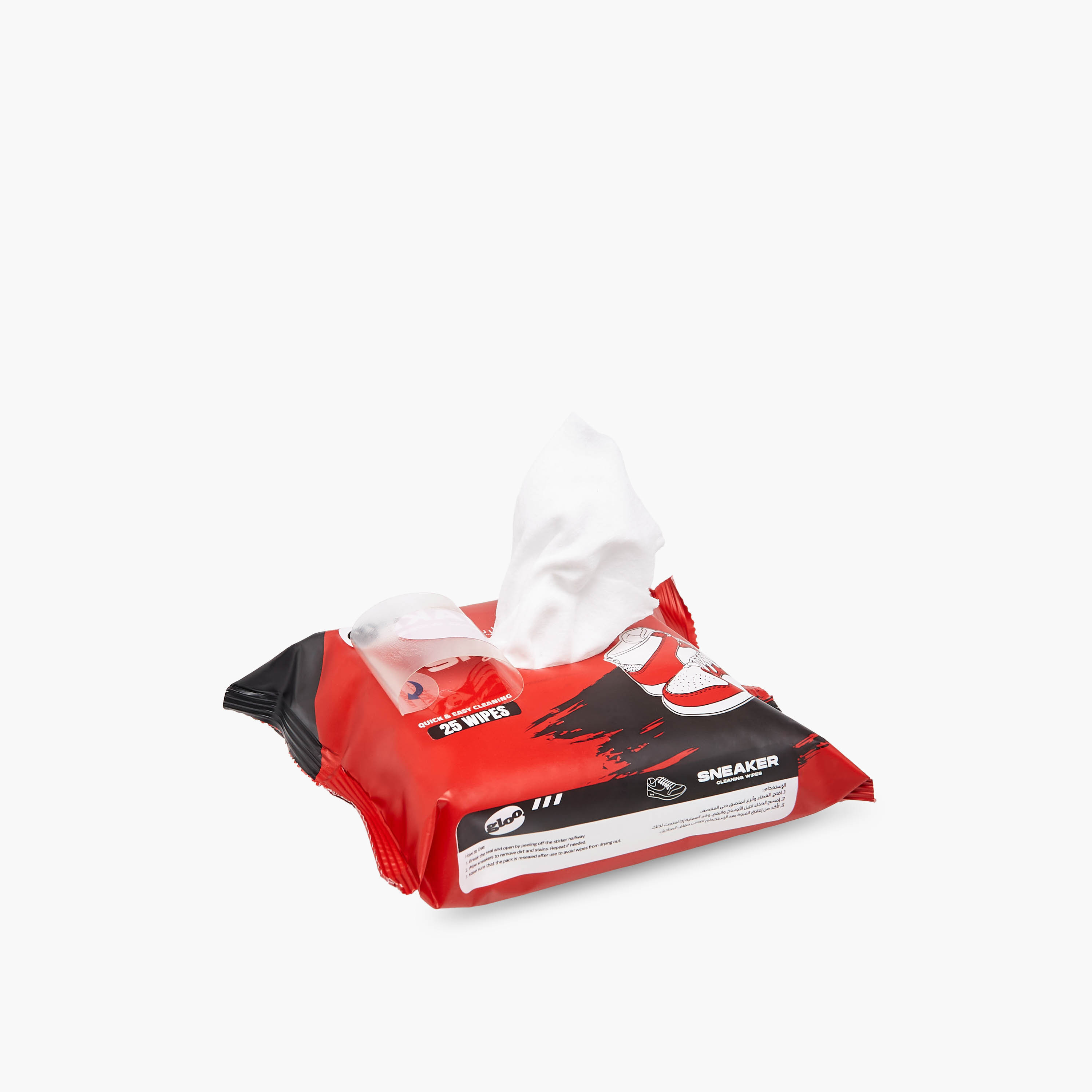Gloo 25-Sheet Sneaker Cleaning Wipes-men-shoes-shoecare-image-2