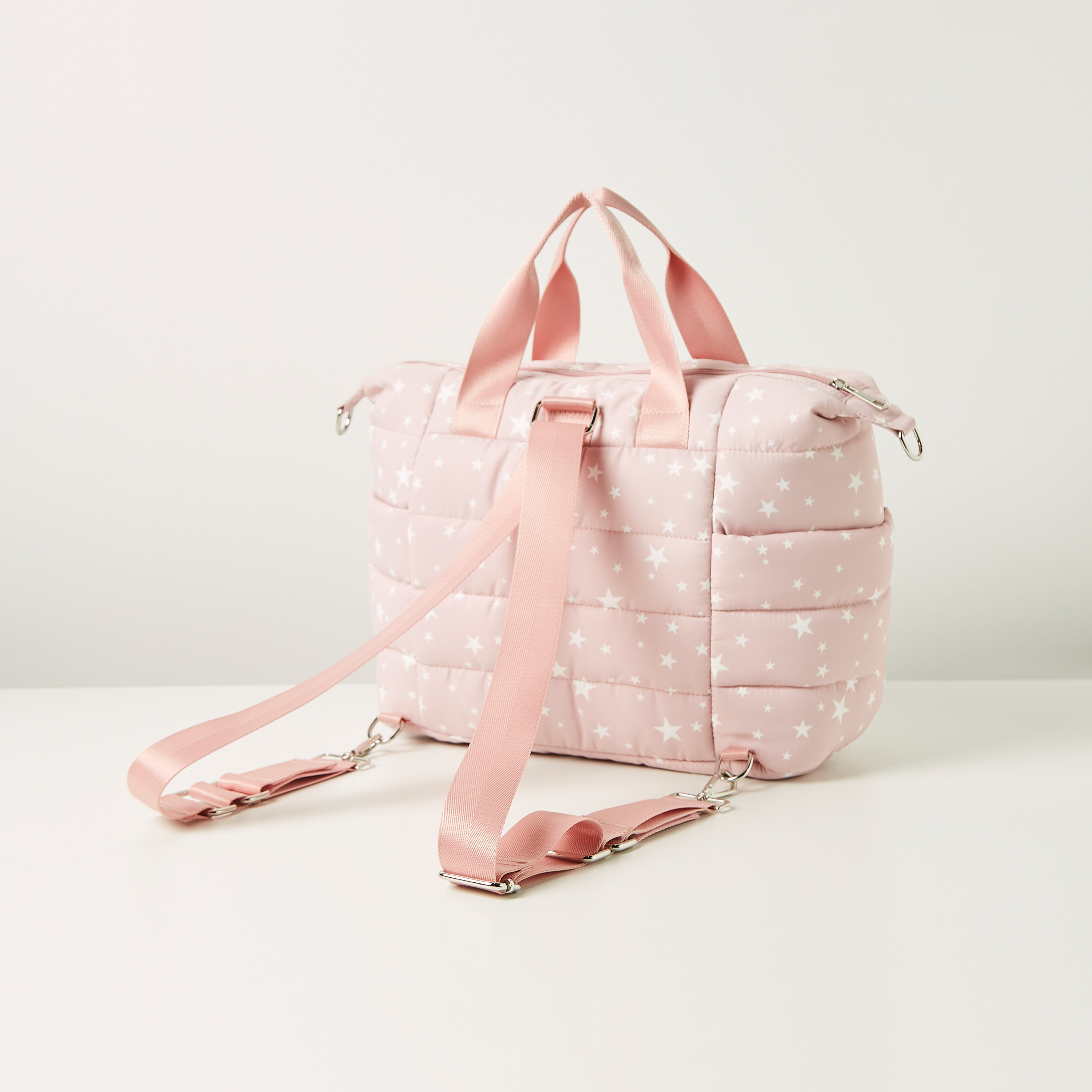 Giggles All-Over Star Print Padded Diaper Bag with Changing Mat-baby-diapering-diaperbags-image-5