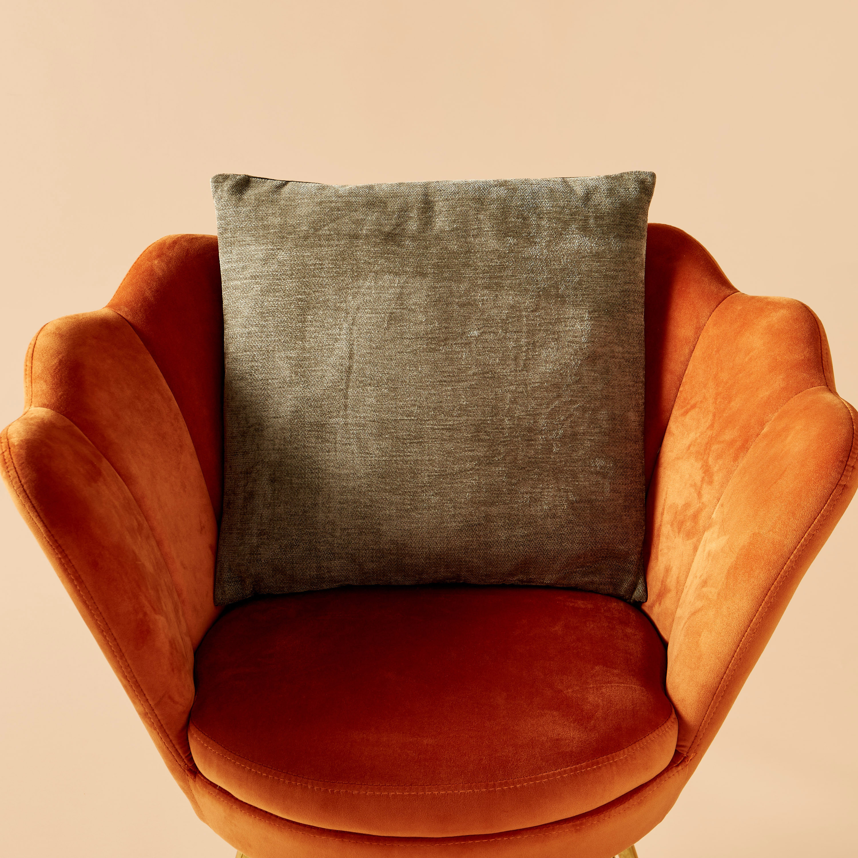 Buy Zig Zag Textured Filled Cushion with Zip Closure - 45x45 cms Online ...