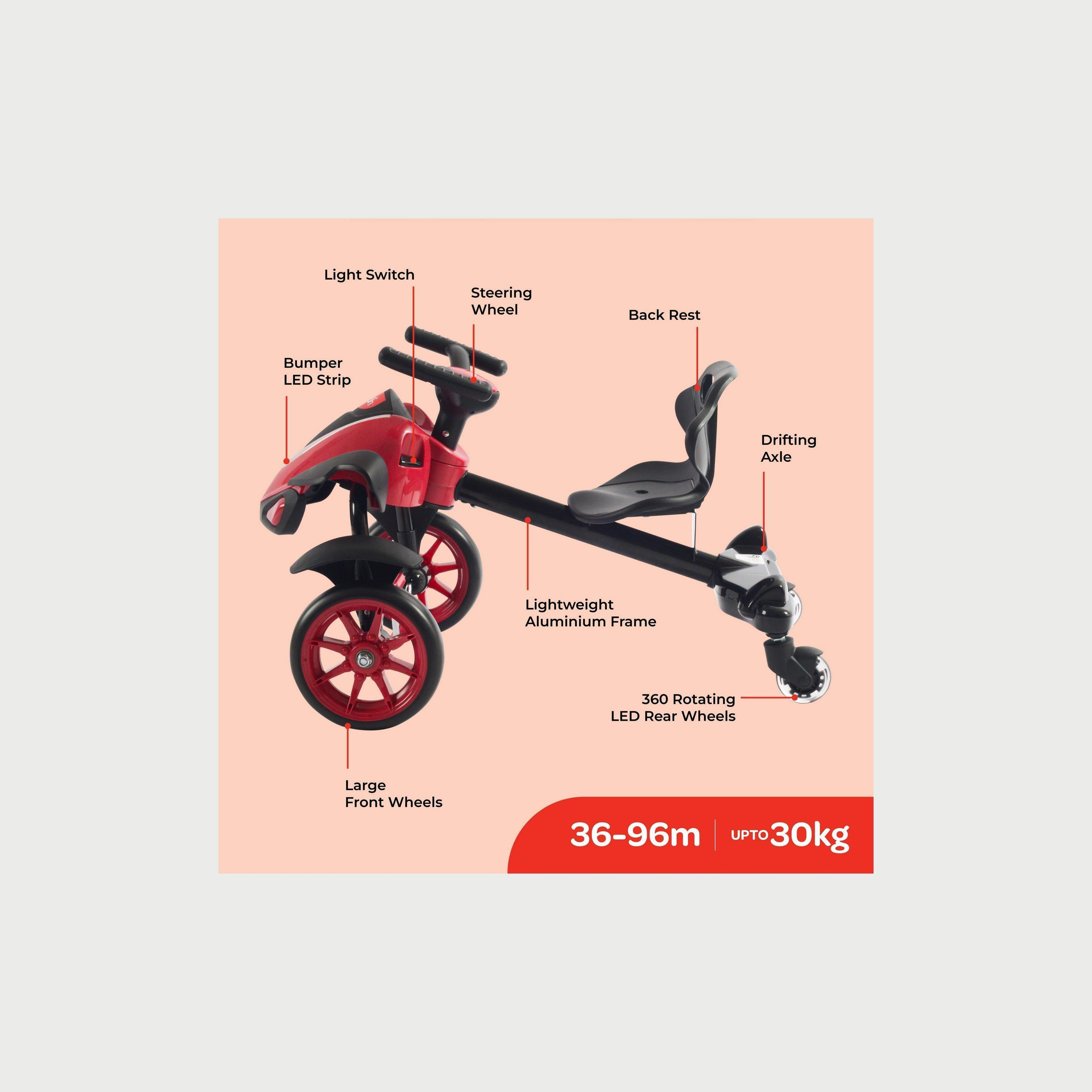 سكووتر الأندفاع بأربع عجلات دريفتر من موون-toys-outdoor-bikesandrideons-electricvehicles-image-7