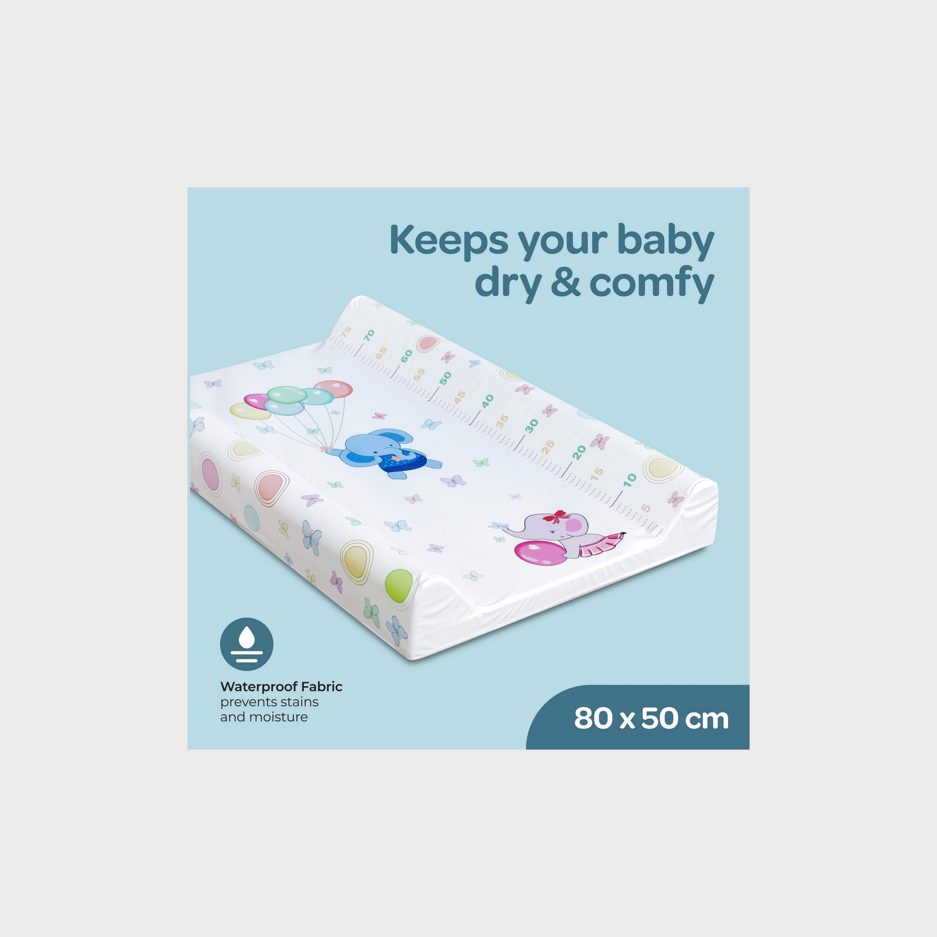 سجادة تغيير بطبعة أفيال صغيرة مع بالونات من موون، 80 *50* 10 سم-baby-diapering-changingmats-image-2