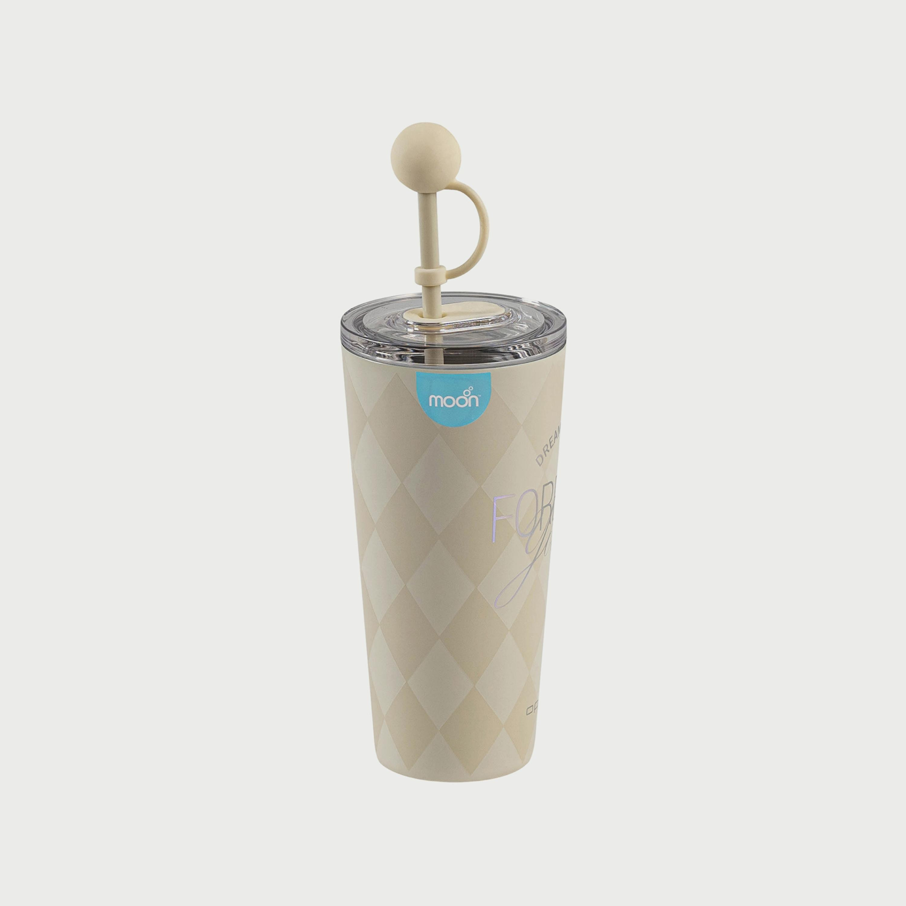 Moon Double Wall Smoothie Cup With Straw, 473 ml, White-baby-feeding-mealtimeessentials-image-1