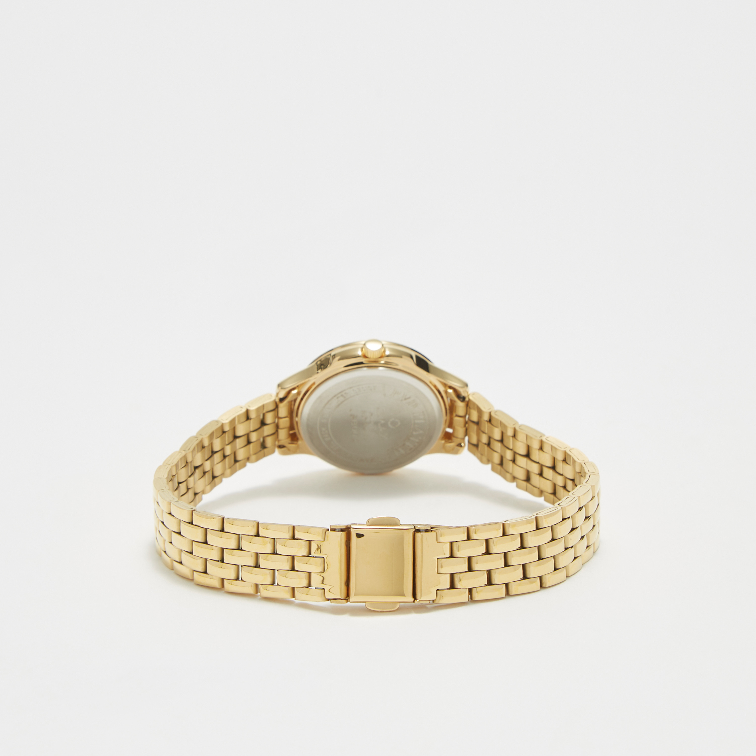 ساعة يد تناظرية ذهبية بحزام ستانلس ستيل للنساء من أوماكس - 00JSB002Q008-women-watchesandjewellery-watches-image-3