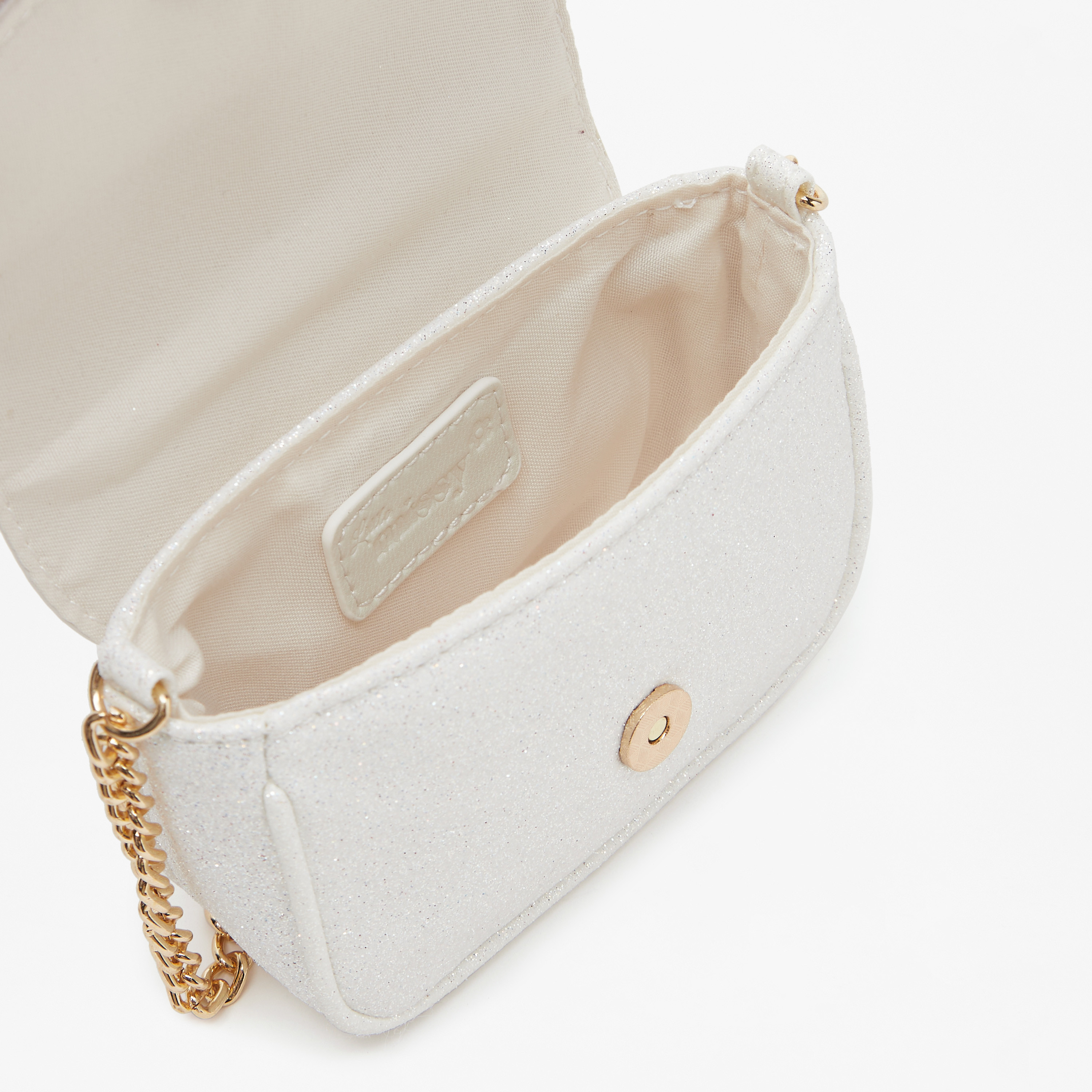 شنطة كروس بودي مزينة بفيونكة وحزام سلسلة من ليتل ميسي-girls-accessories-bags-image-4