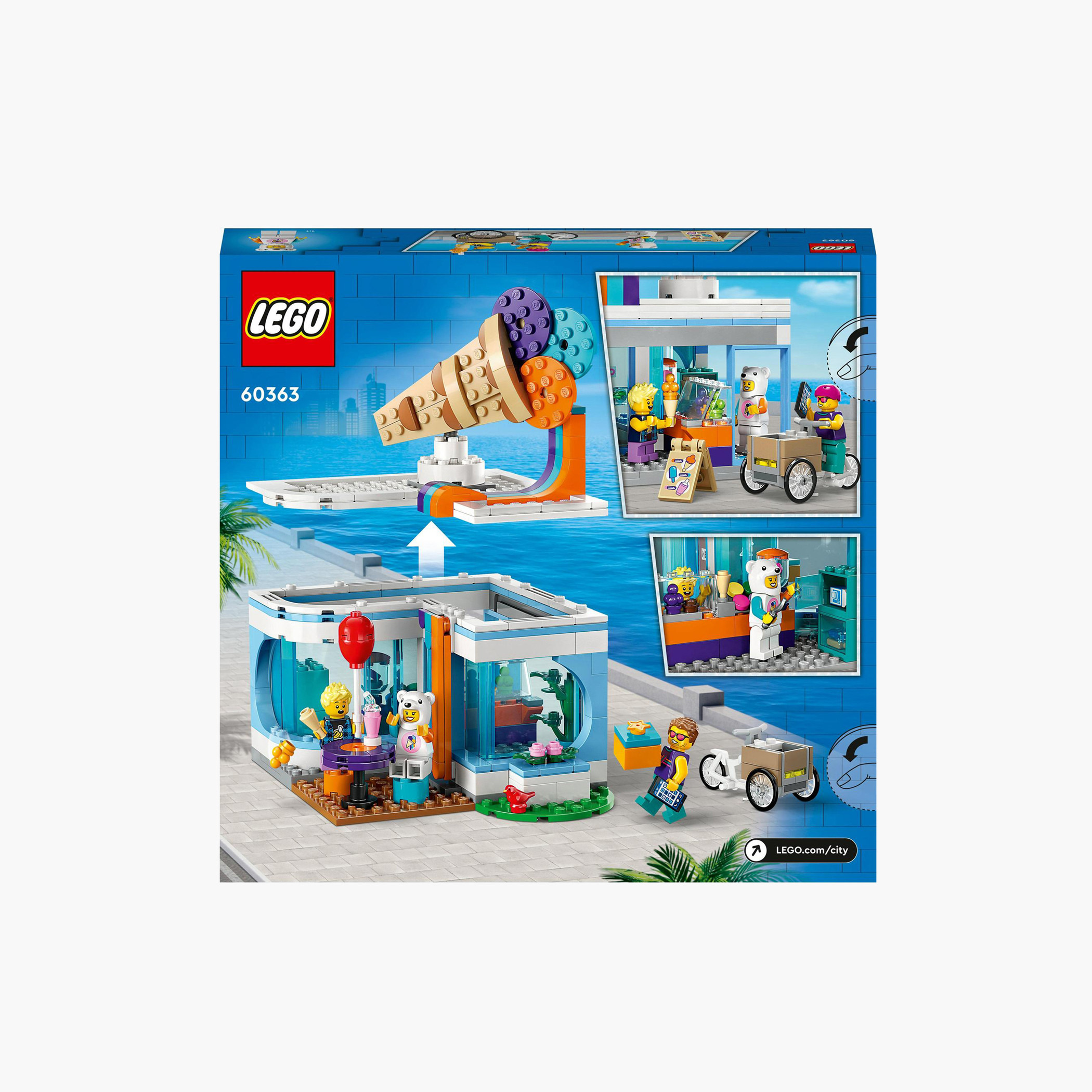 مجموعة ألعاب بناء متجر آيس كريم 296 قطعة 60363 من ليجو سيتي-toys-blocksandpuzzles-image-6