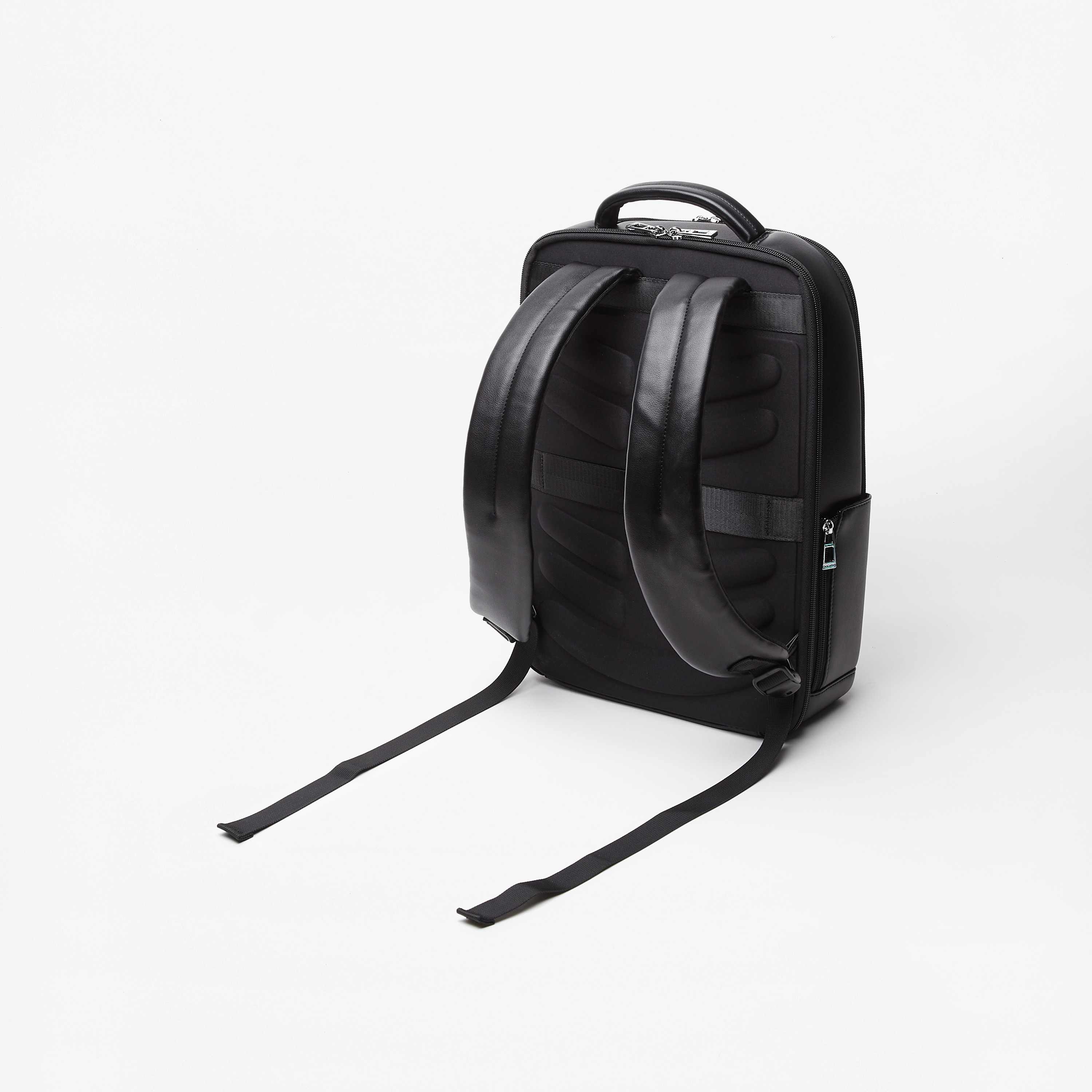 Duchini Solid Backpack with Adjustable Shoulder Straps and USB Port-men-bags-image-2