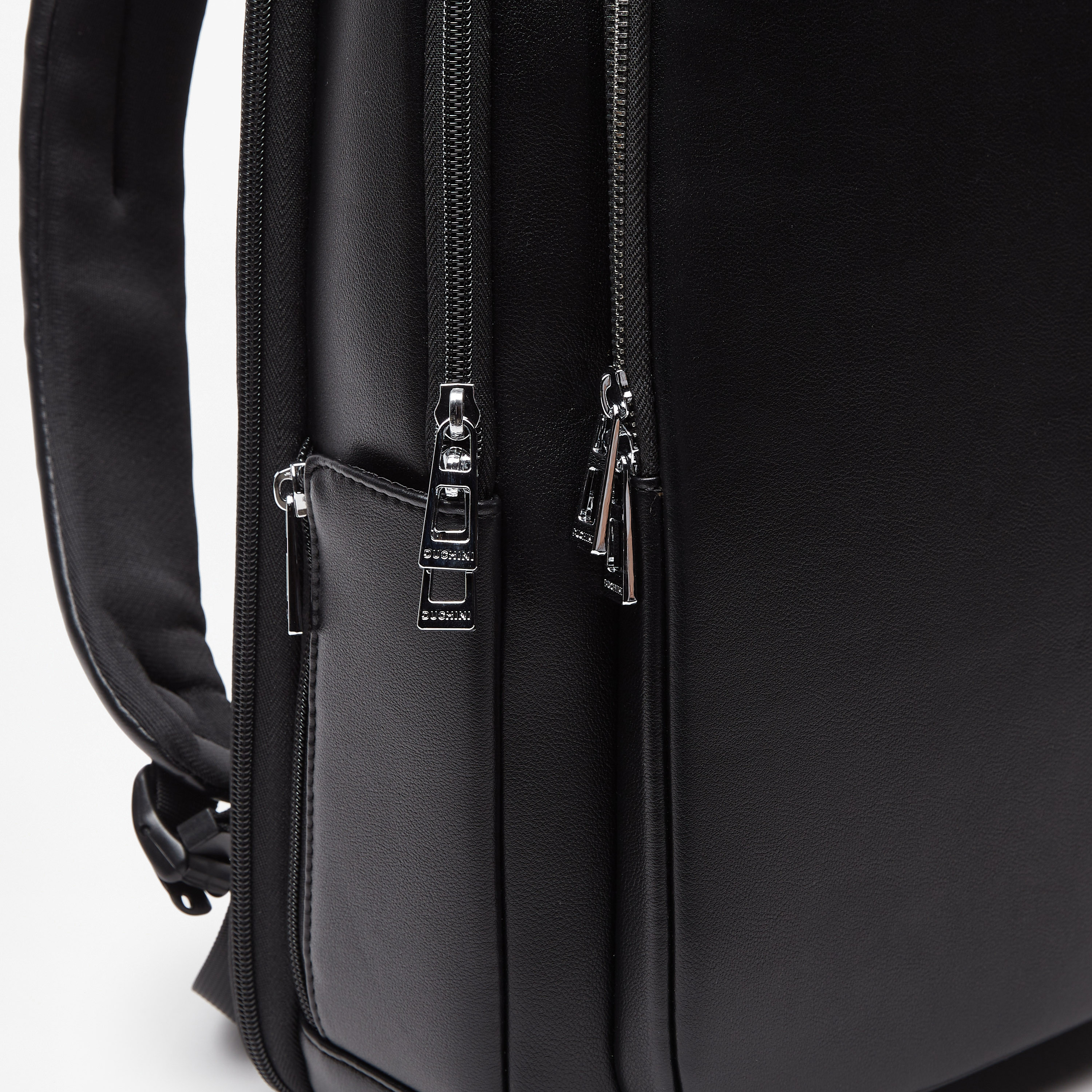Duchini Solid Backpack with Adjustable Shoulder Straps and USB Port-men-bags-image-3