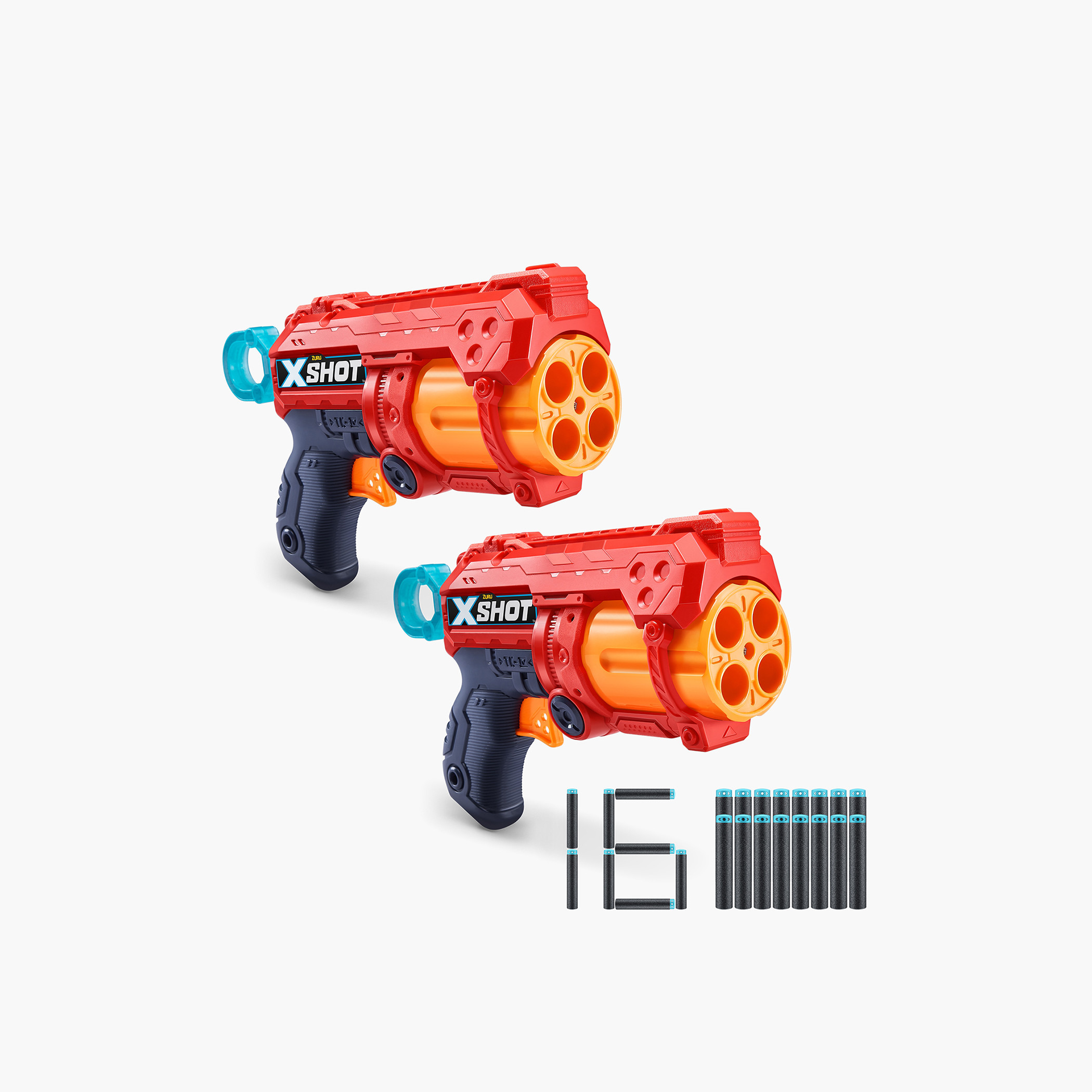 X-Shot Excel Fury 4 Gun Toy - Set of 2-toys-outdoor-gunsandfoamblasters-image-4