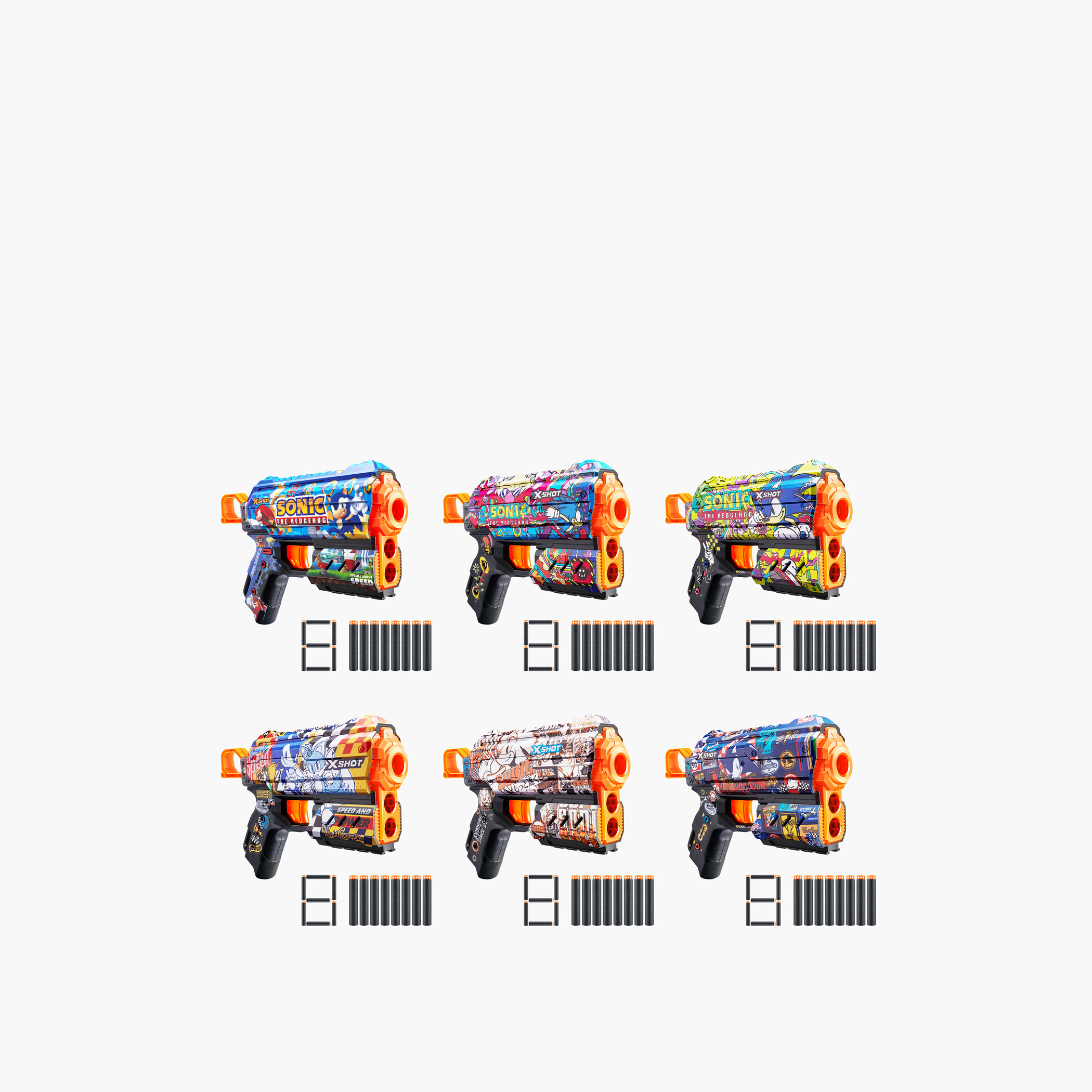 X-Shot Skins Sonic The Hedgehog Blaster Toy-toys-outdoor-gunsandfoamblasters-image-1