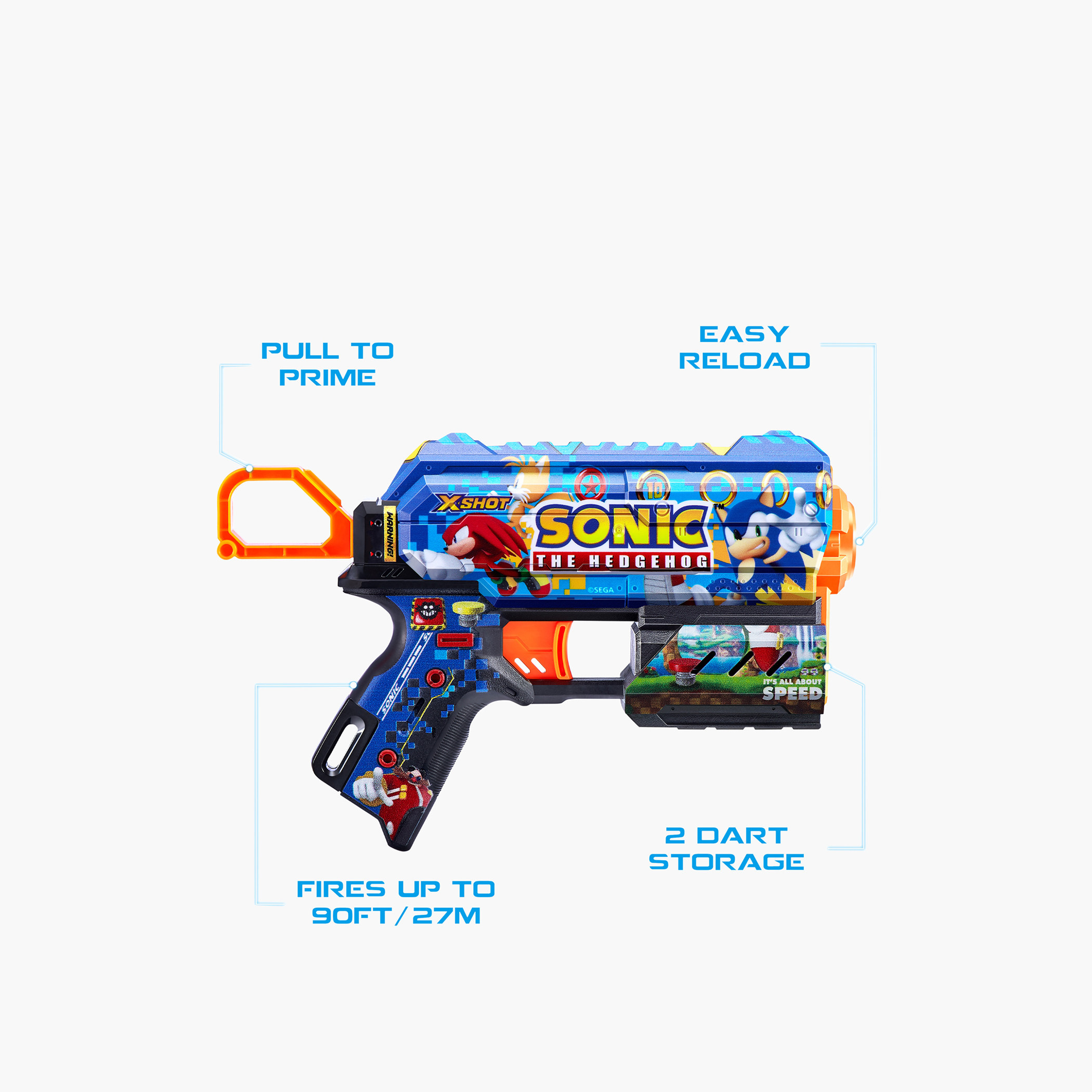 X-Shot Skins Sonic The Hedgehog Blaster Toy-toys-outdoor-gunsandfoamblasters-image-6
