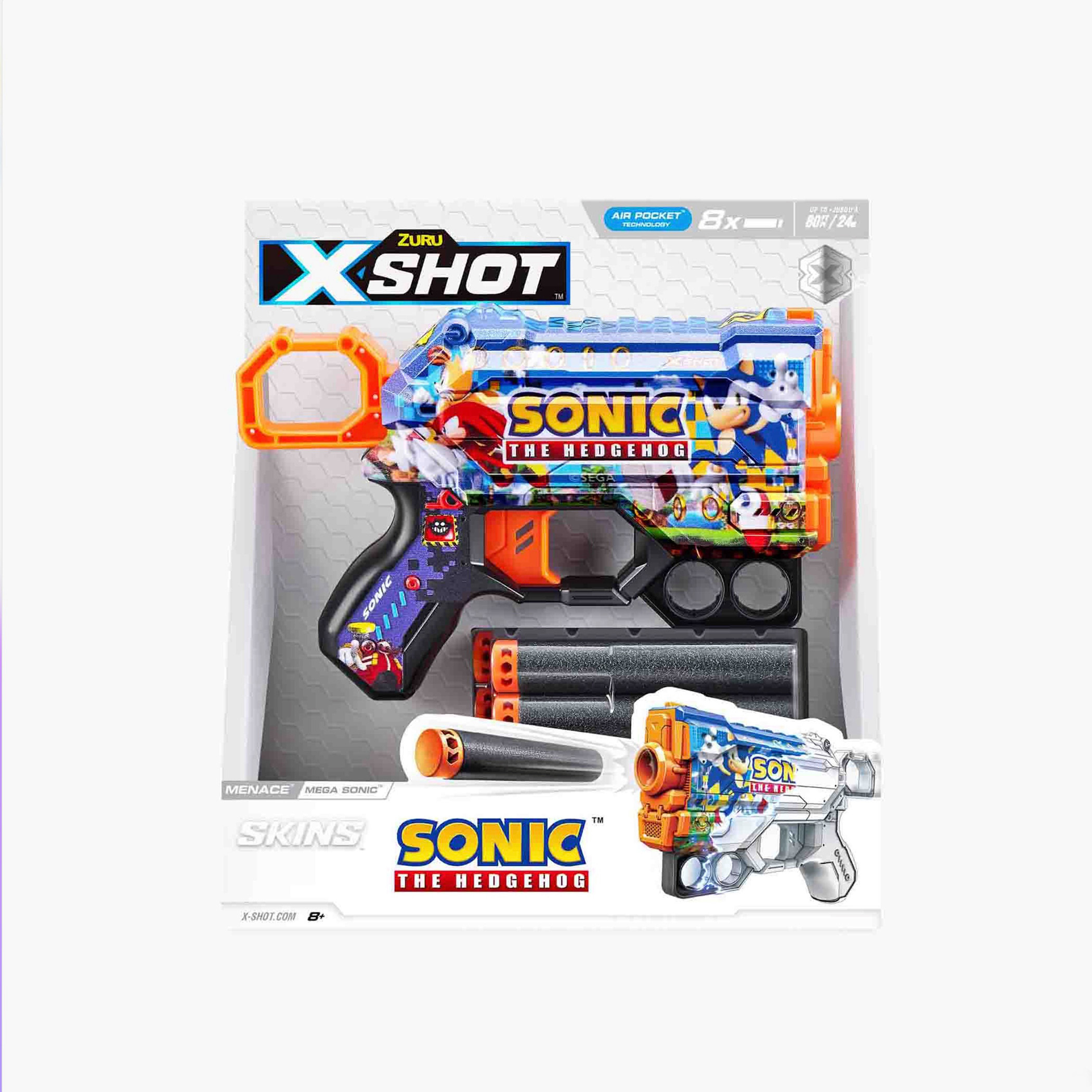X-Shot Skins Menace Sonic The Hedgehog Blaster Toy-toys-outdoor-gunsandfoamblasters-image-2