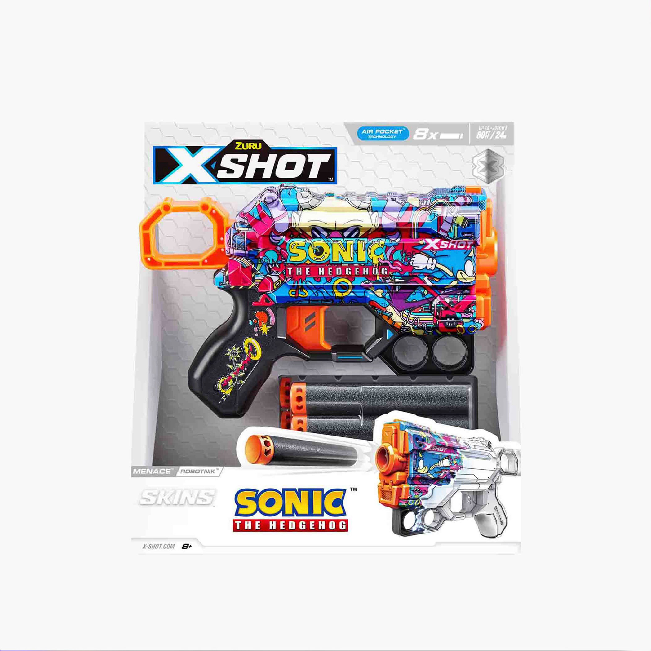 X-Shot Skins Menace Sonic The Hedgehog Blaster Toy-toys-outdoor-gunsandfoamblasters-image-6