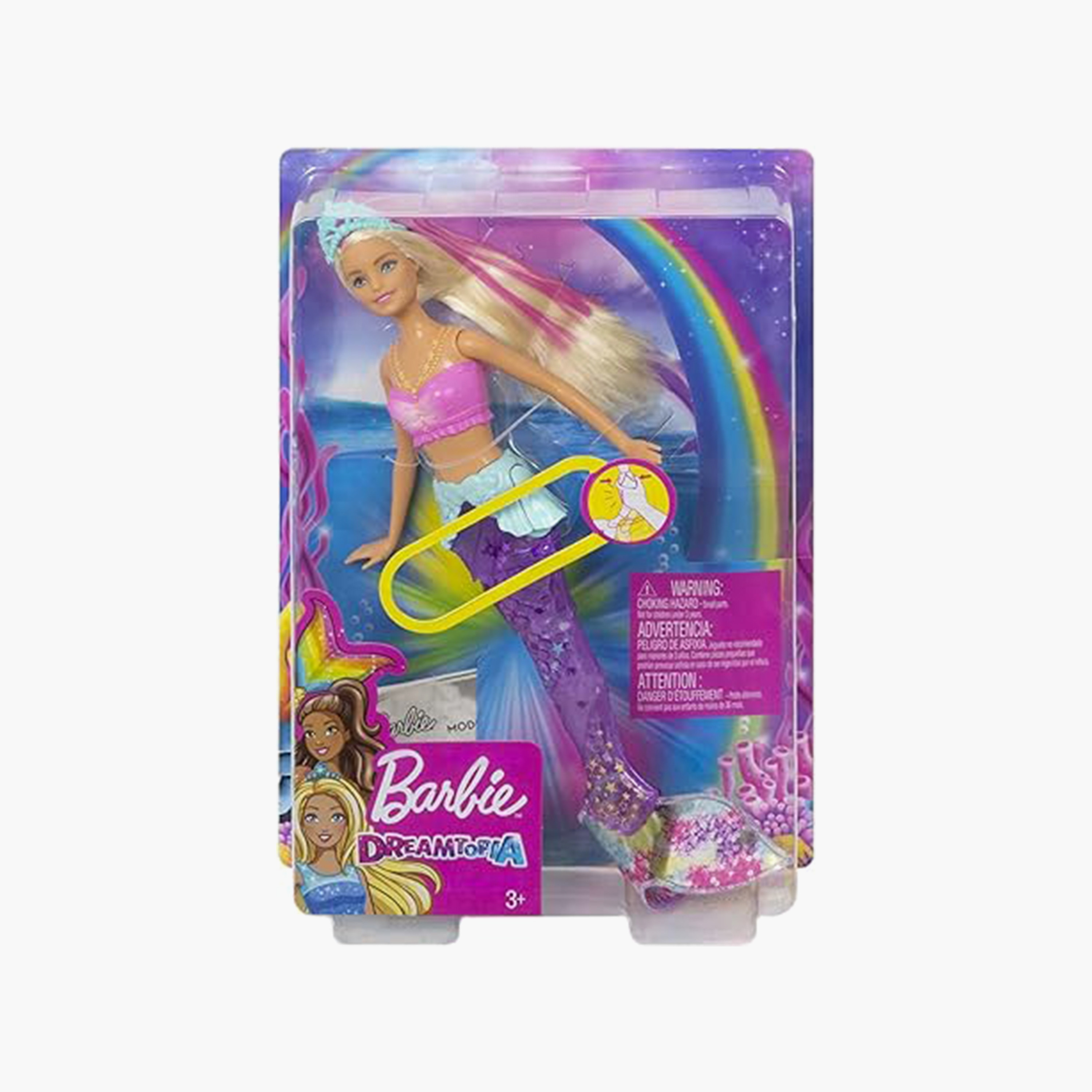 Barbie sparkle lights mermaid barbie doll sale