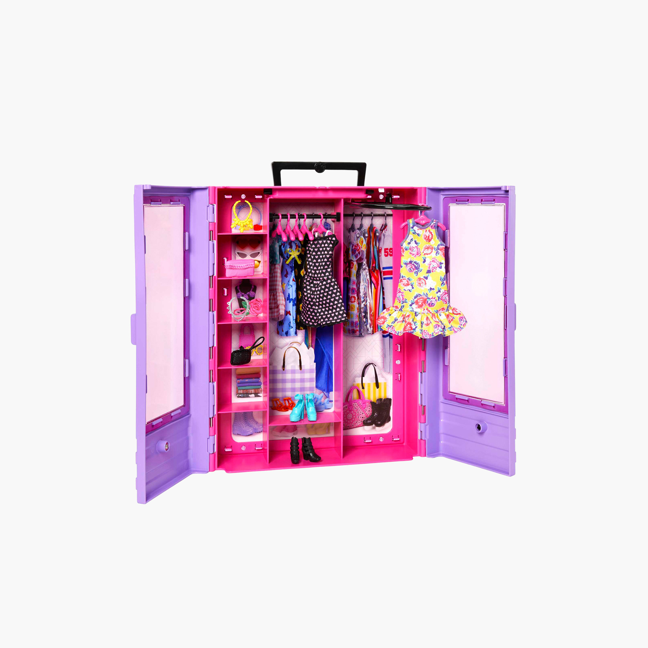 Barbie Fashionistas Ultimate Closet Portable Fashion Toy with Doll, Clothing, Hangers & Accessories-toys-dollsandplaysets-dollplaysets-image-2