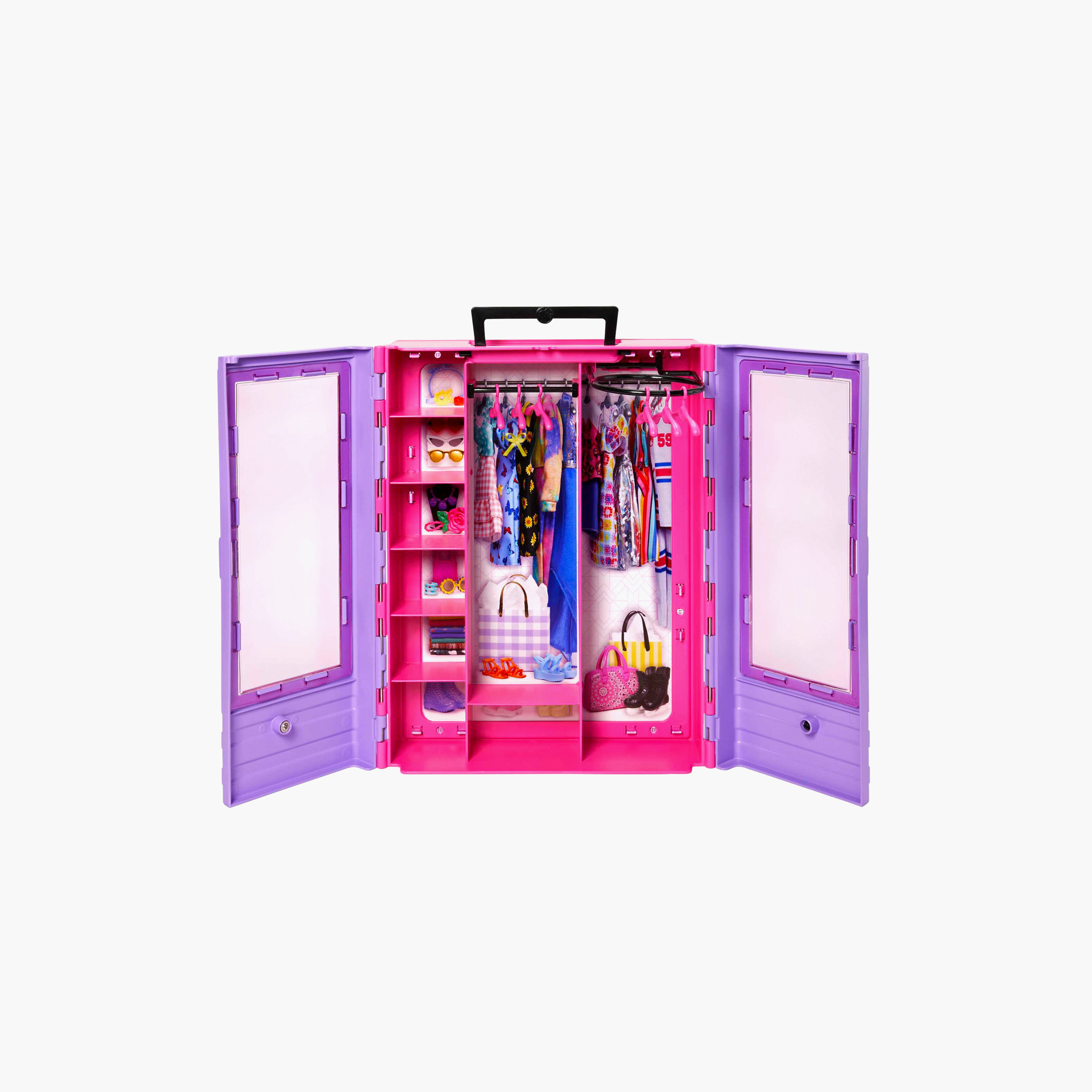 Barbie Fashionistas Ultimate Closet Portable Fashion Toy with Doll, Clothing, Hangers & Accessories-toys-dollsandplaysets-dollplaysets-image-4