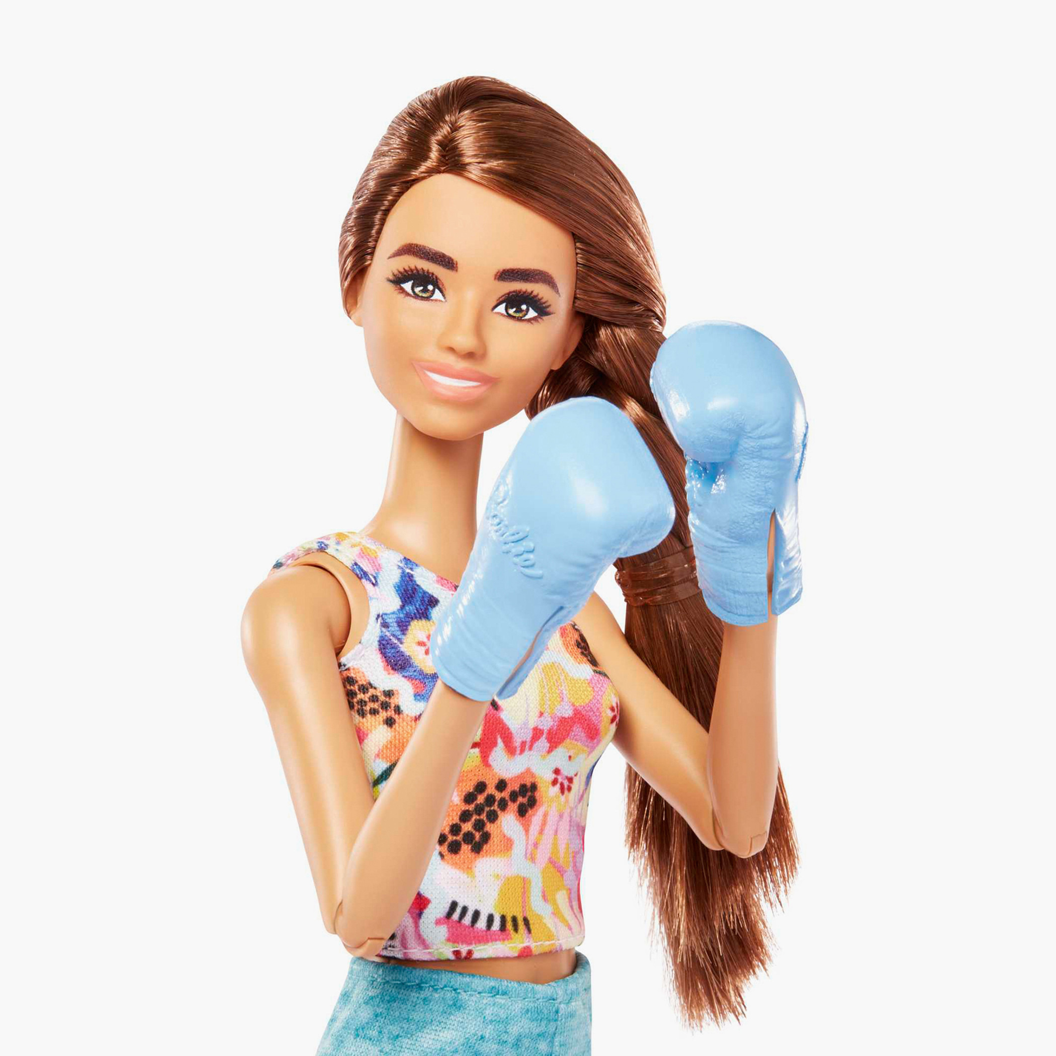 دمية باربي بشعر بني مع جرو أليف وإكسسوارات رياضية من باربي-toys-dollsandplaysets-dollplaysets-image-3