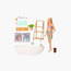 Barbie Doll and Bathtub Playset with Puppy, Kids Toys, Blonde, Colorful Confetti Soap & Accessories-toys-dollsandplaysets-dollplaysets-image-1