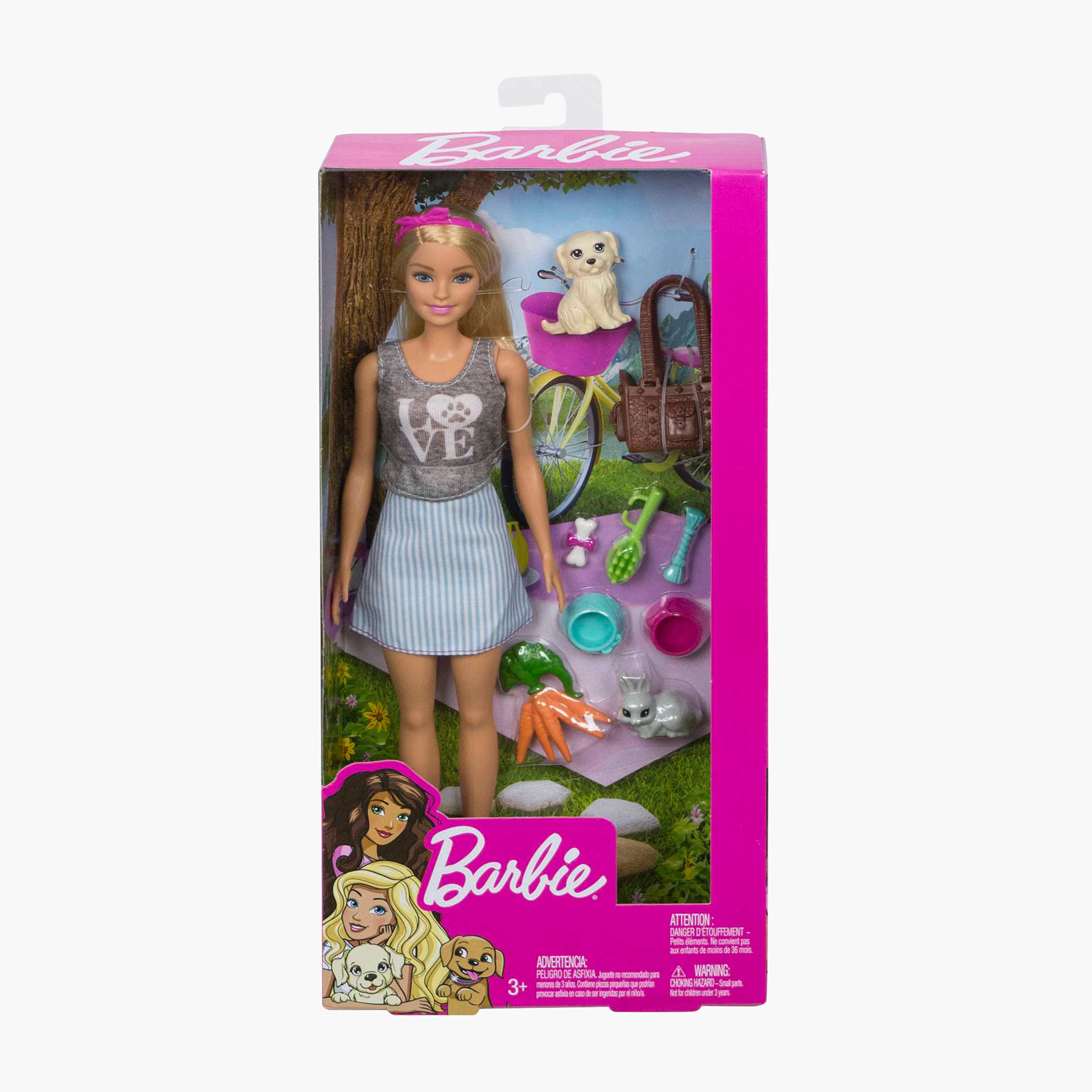 Barbie Doll with Puppy, Bunny and 7 Themed Pieces-toys-dollsandplaysets-dollplaysets-image-6
