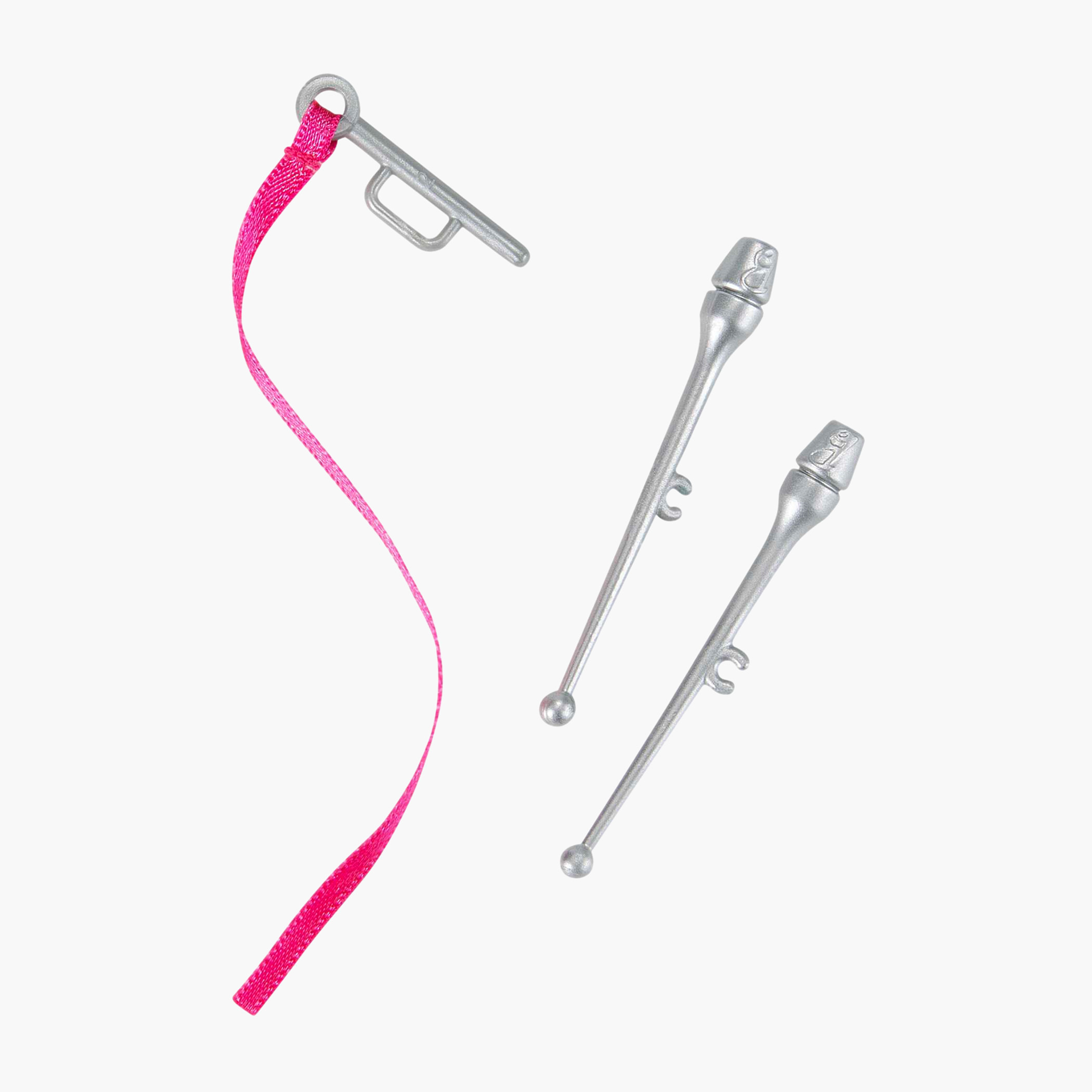 Barbie Rhythmic Gymnast Doll with Metallic Leotard, 2 Clubs & Ribbon, Gift for Ages 3 Years Old & Up-toys-dollsandplaysets-dollplaysets-image-5