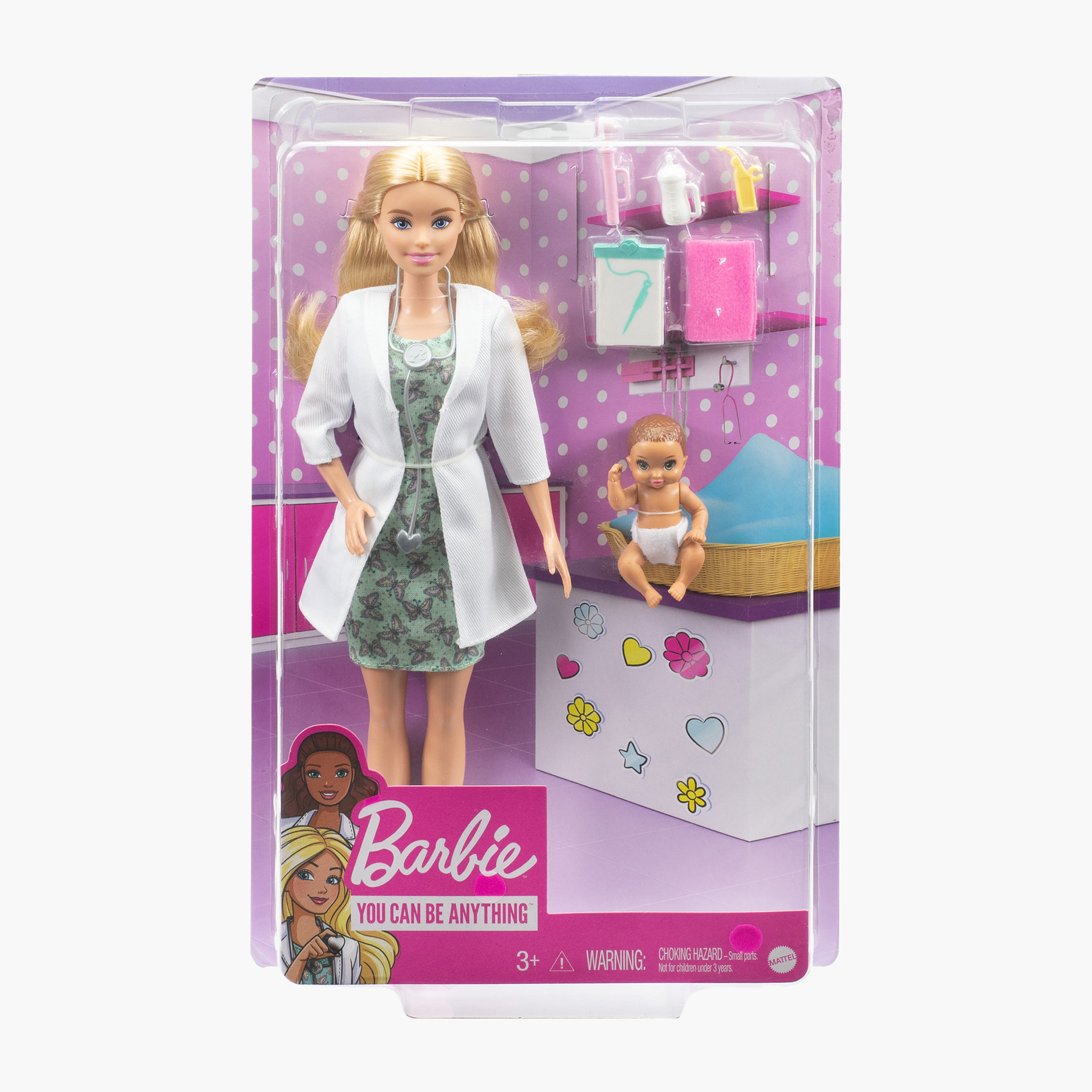 مجموعة لعب دمية بيبي دكتور من باربي-toys-dollsandplaysets-dollplaysets-image-3