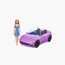 Barbie Doll Playset with 2-Seater Purple Convertible Car with Rolling Wheels, Gift for 3 to 7 Years-toys-dollsandplaysets-dollplaysets-image-1