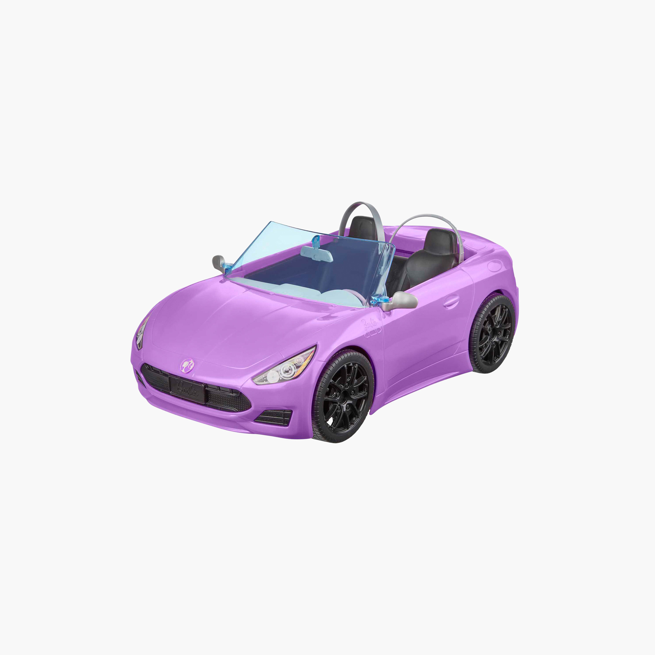 Barbie Doll Playset with 2-Seater Purple Convertible Car with Rolling Wheels, Gift for 3 to 7 Years-toys-dollsandplaysets-dollplaysets-image-4