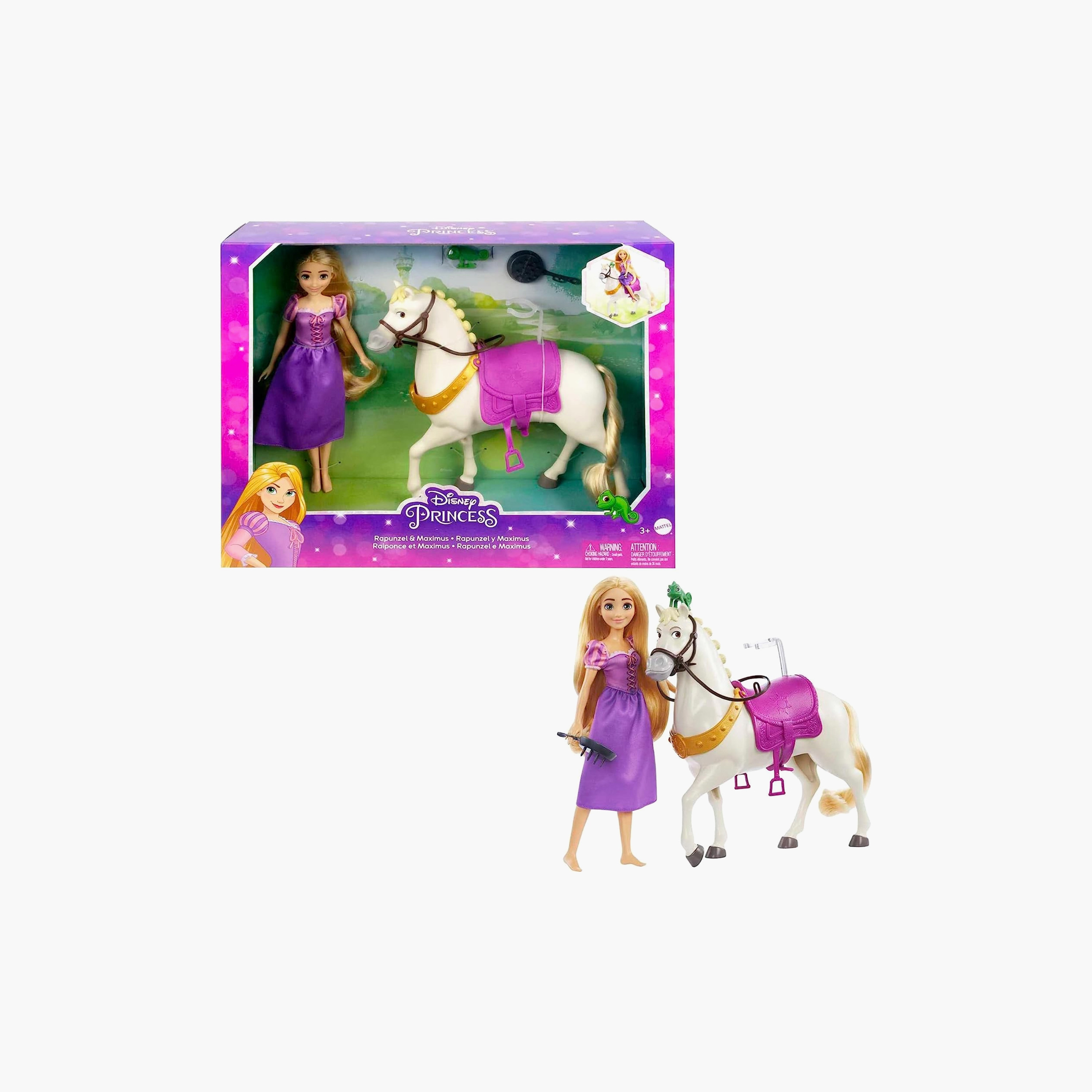 Buy Barbie Disney Princess Rapunzel Doll Horse Playset Online Babyshop KSA