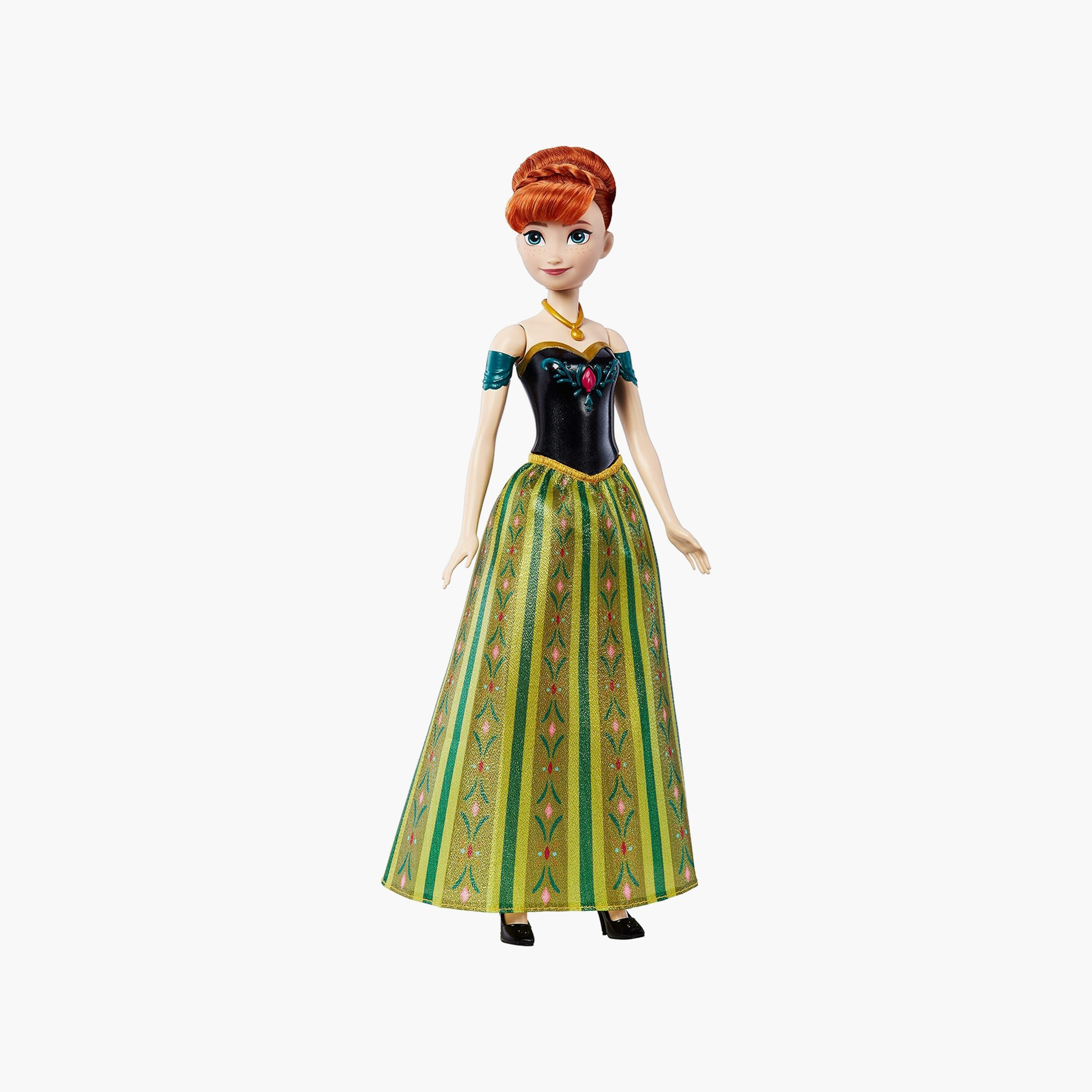 Barbie Frozen Fashion Singing Anna Doll English