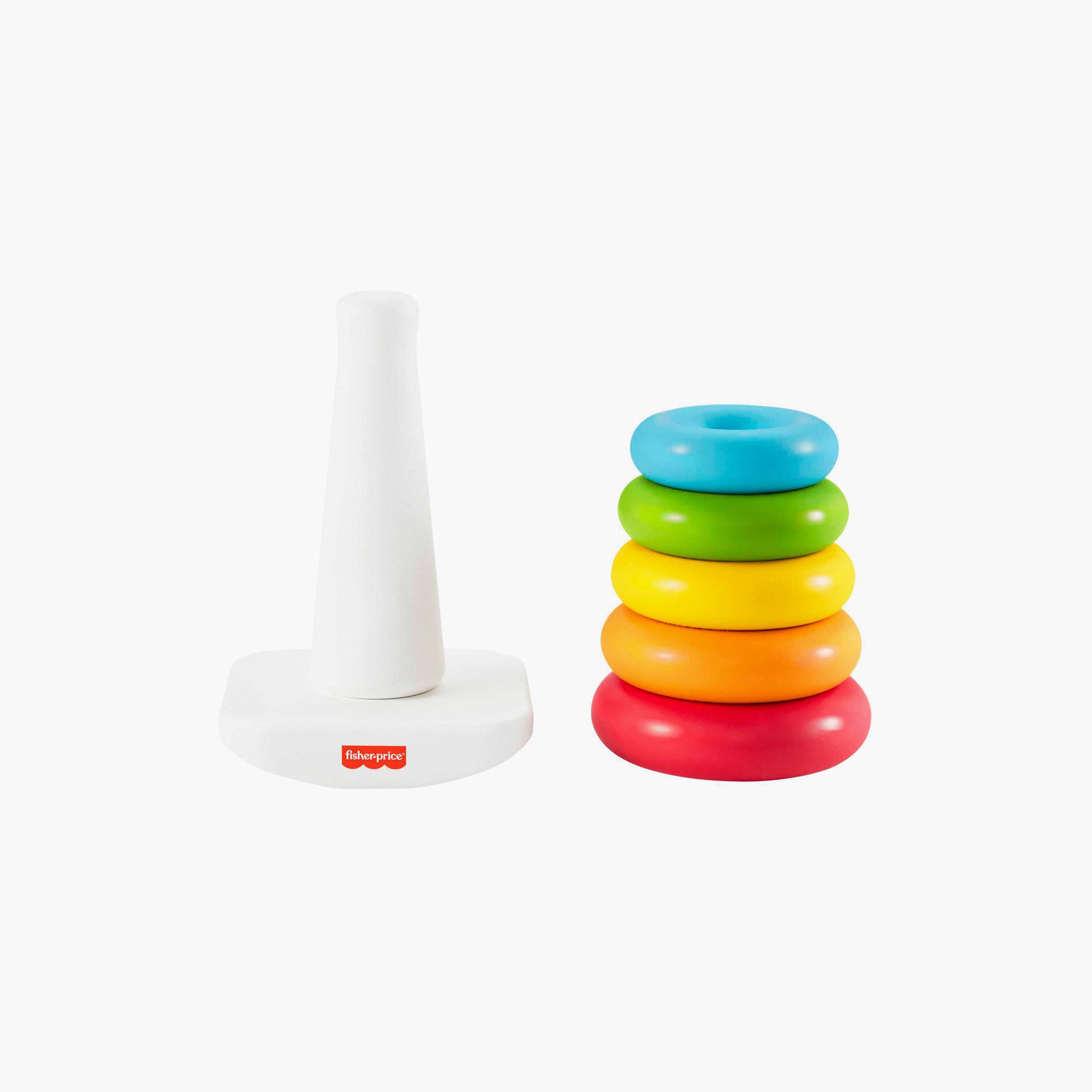 Fisher-Price Baby Stacking Toy Rock-a-Stack Rings with Roly-Poly Base for Ages 6+ Months-toys-babyandtoddlertoys-stackingandnestingtoys-image-3
