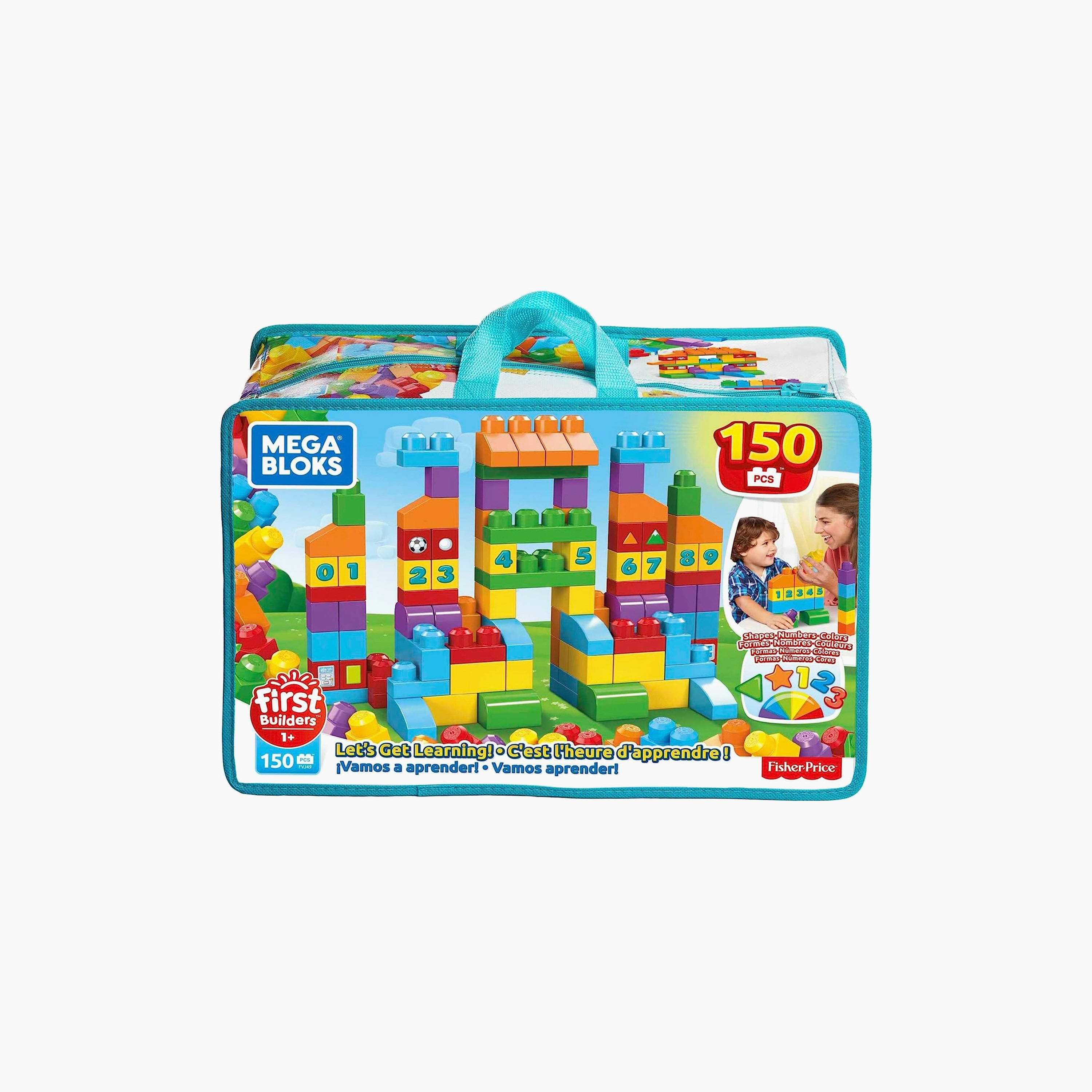 Mega Blocks 150 Piece Lets Get Learning Bag