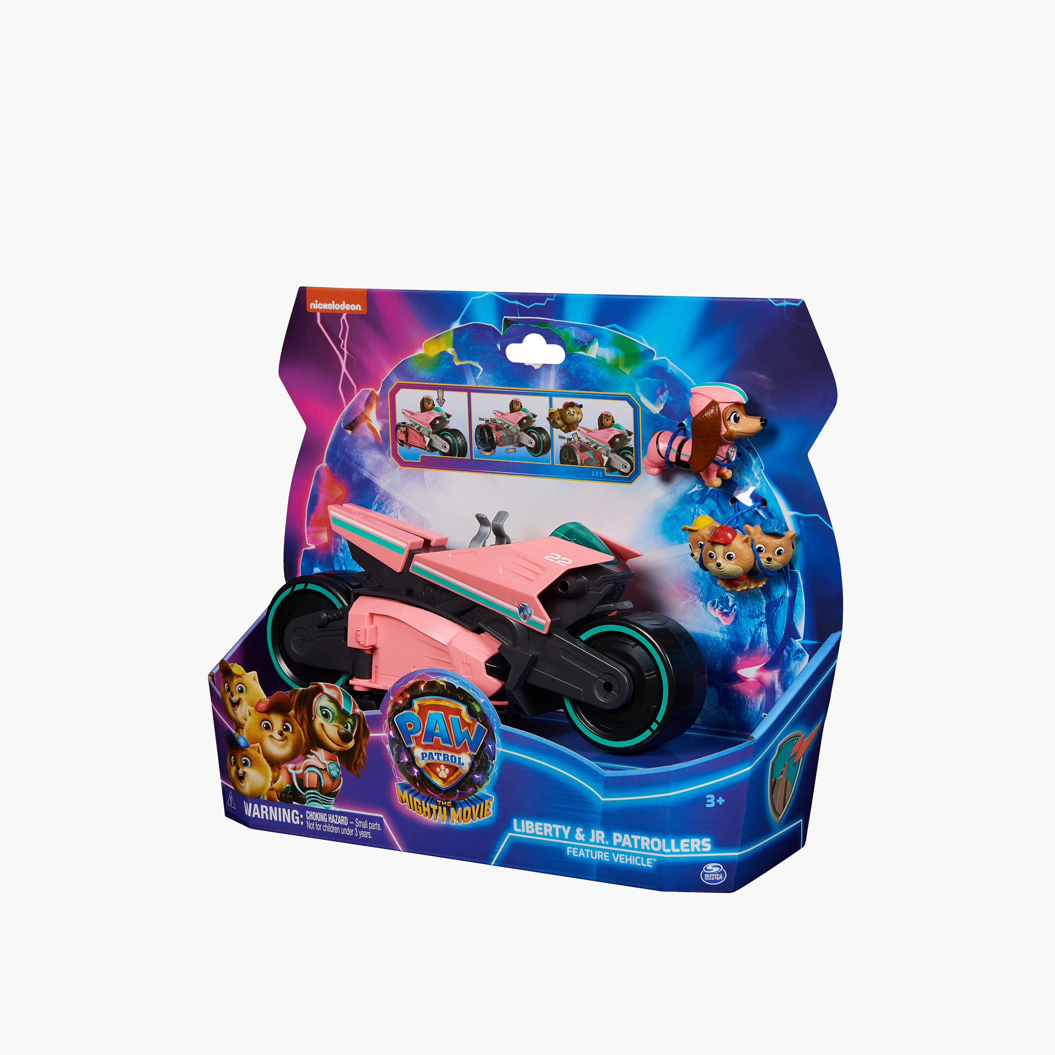 PAW Patrol Liberty Feature Vehicle Toy With Figure - Movie Edition Deluxe Vehicle With Projectile Launcher - View #10