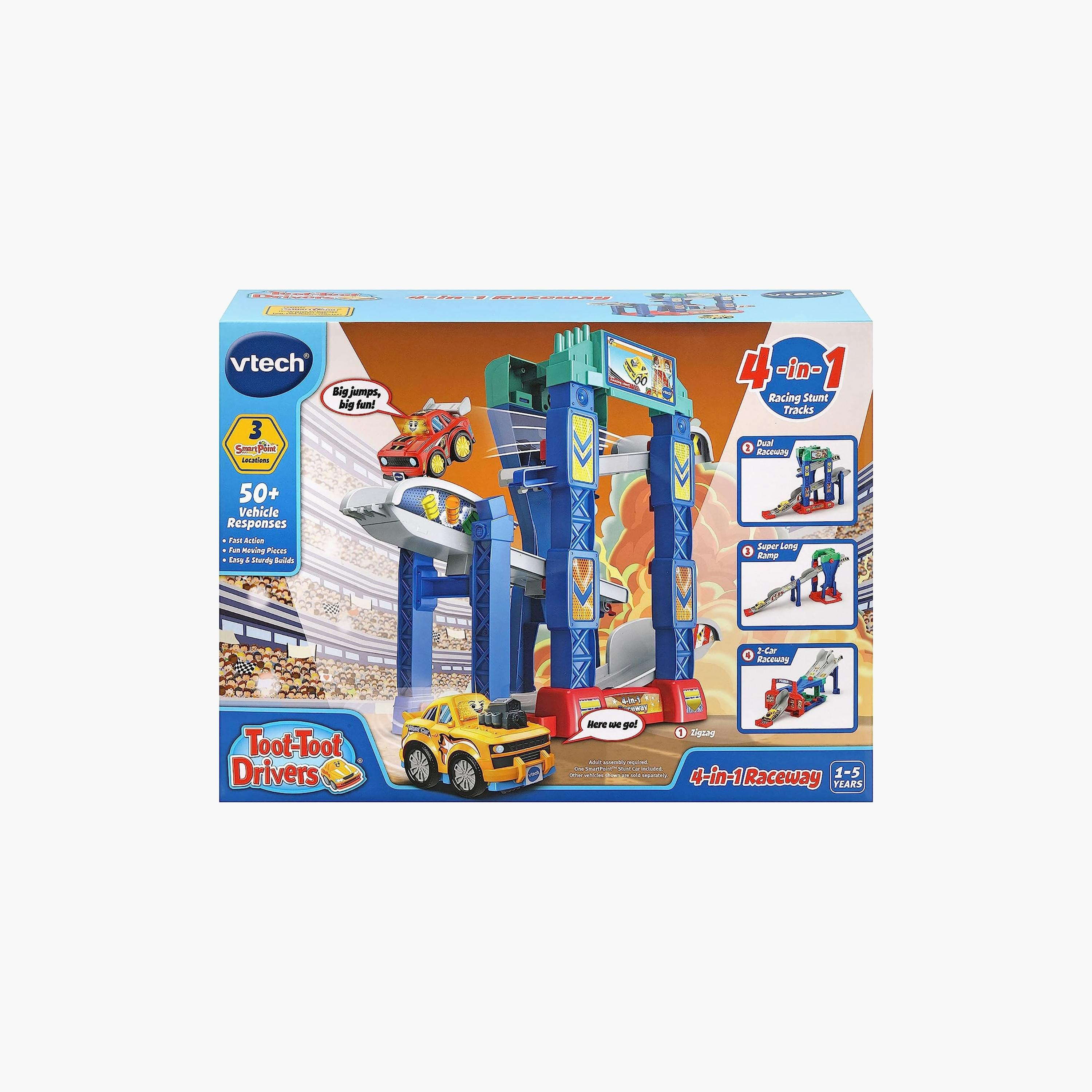 Vtech Toot Drivers 4-in-1 Raceway Playset-toys-playvehicles-cars-image-2