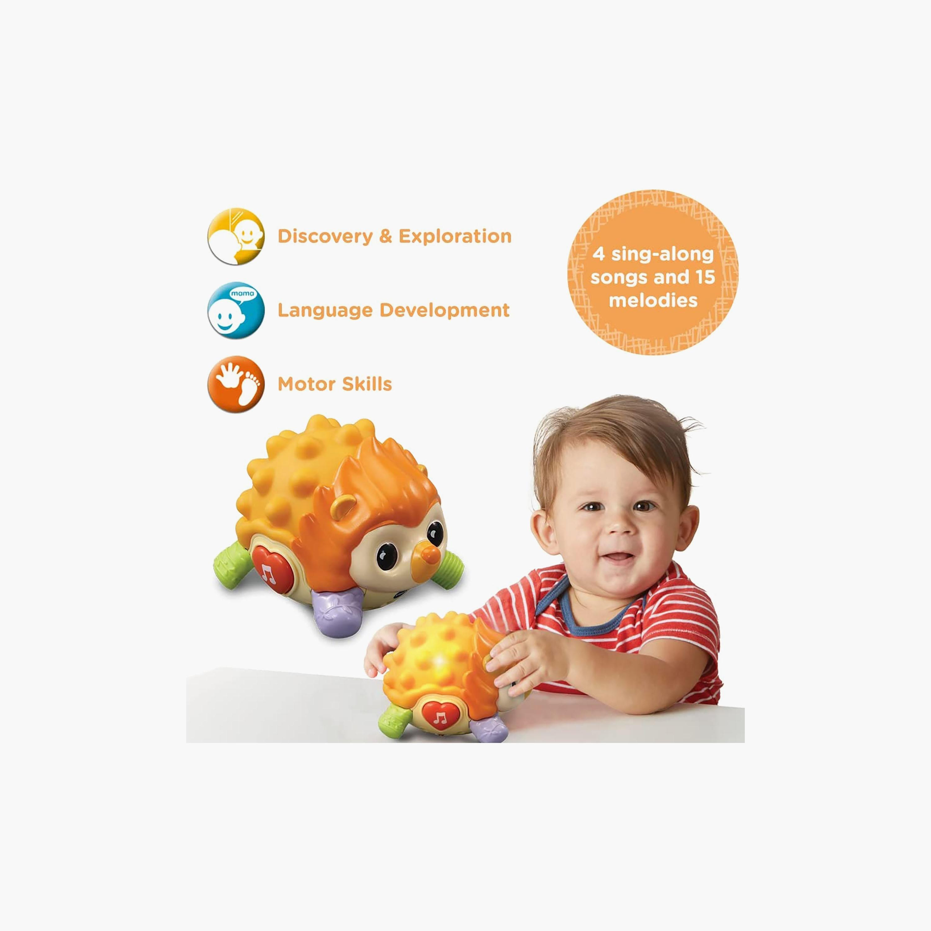 Vtech Easy Squeezy Hedgehog Interactive Toy-toys-babyandtoddlertoys-lightsandmusicaltoys-image-4