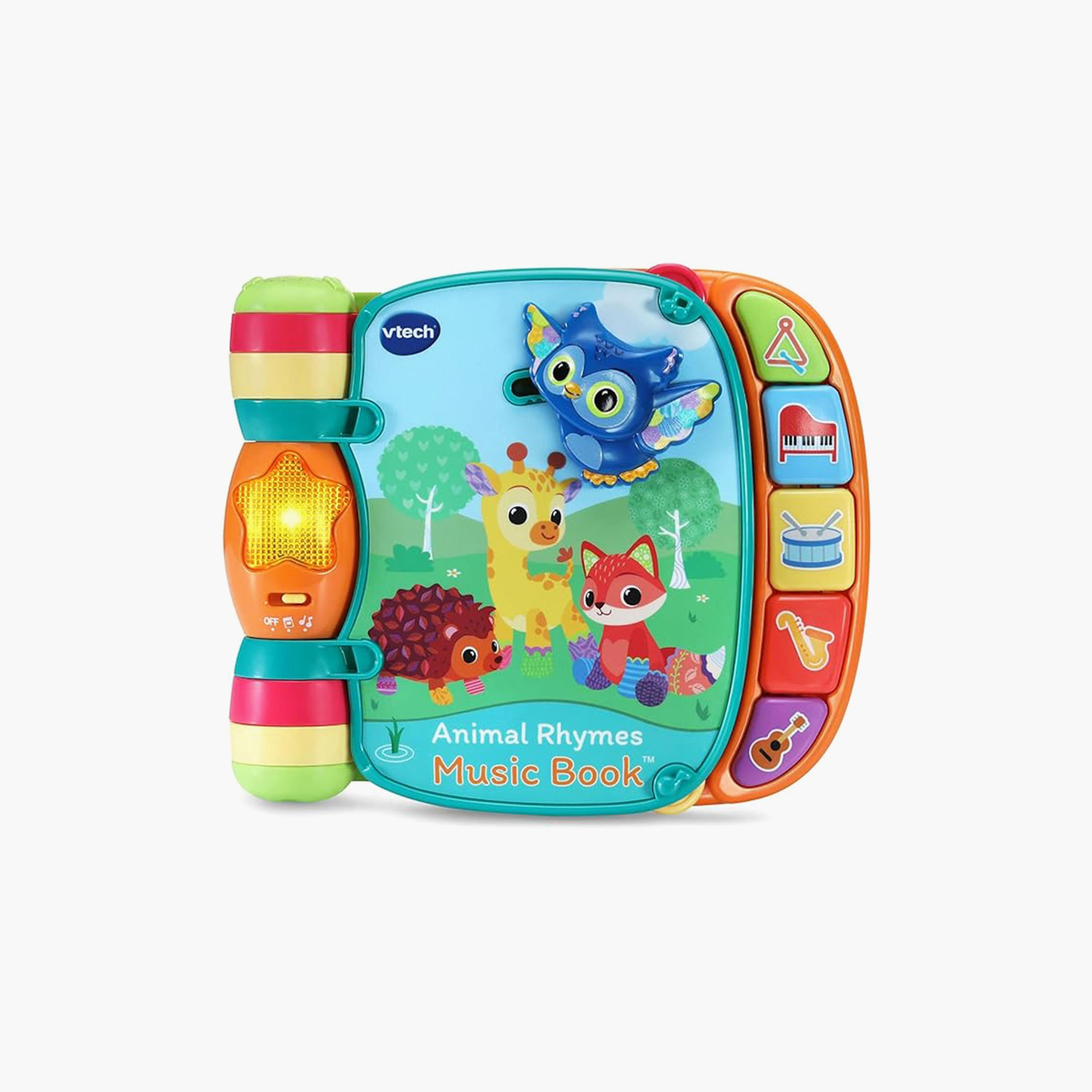 Vtech Animal Rhymes Music Book-toys-babyandtoddlertoys-lightsandmusicaltoys-image-1