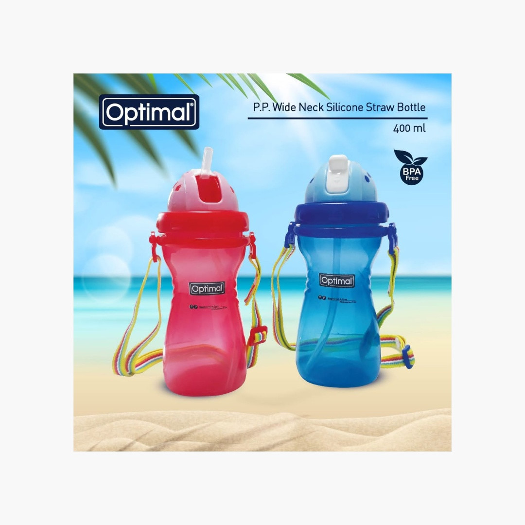 Optimal Silicone Straw Bottle-school-waterbottles-image-3