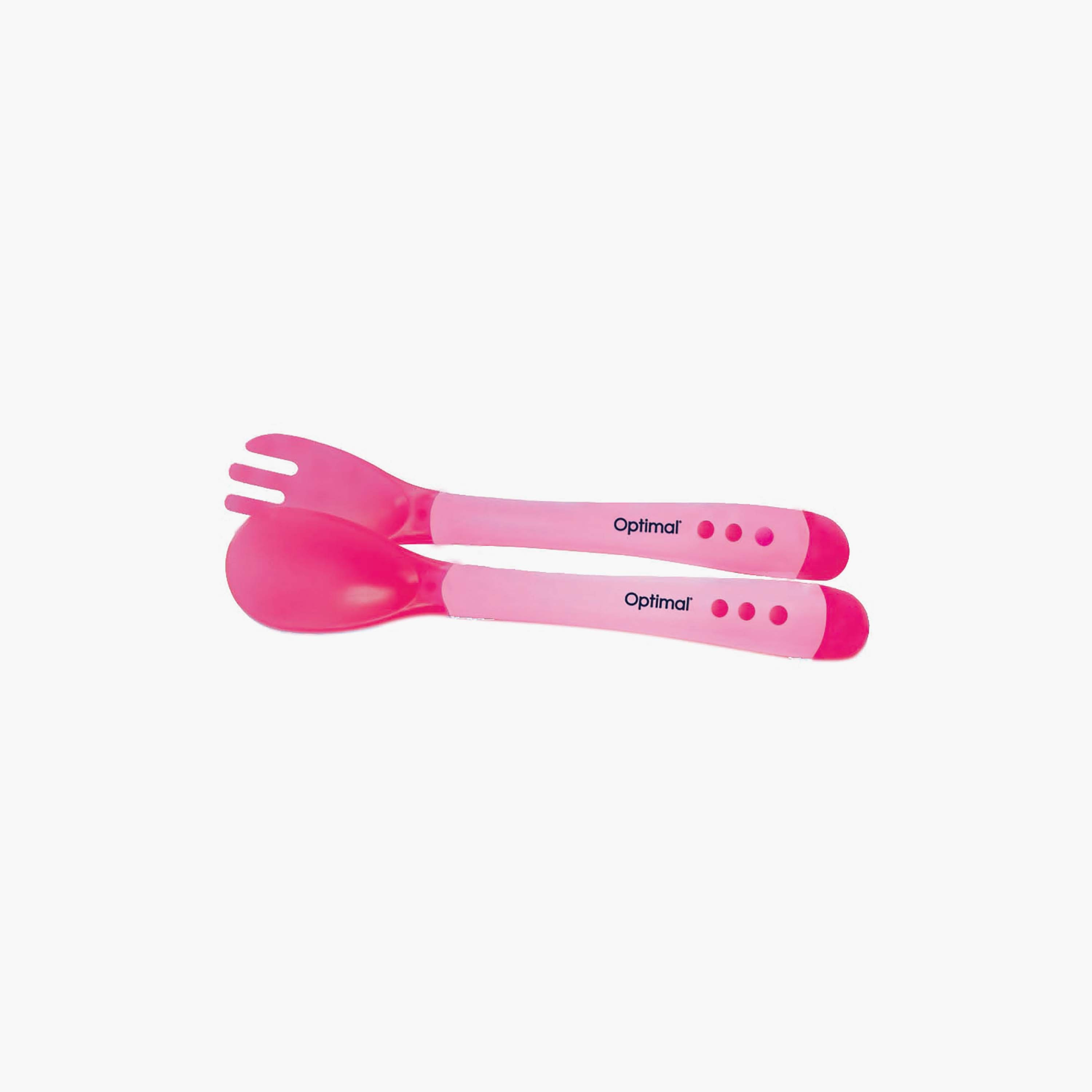 معلقة وشوكة سيليكون مرنة من أوبتيمال, 4+ شهور-baby-feeding-mealtimeessentials-image-2