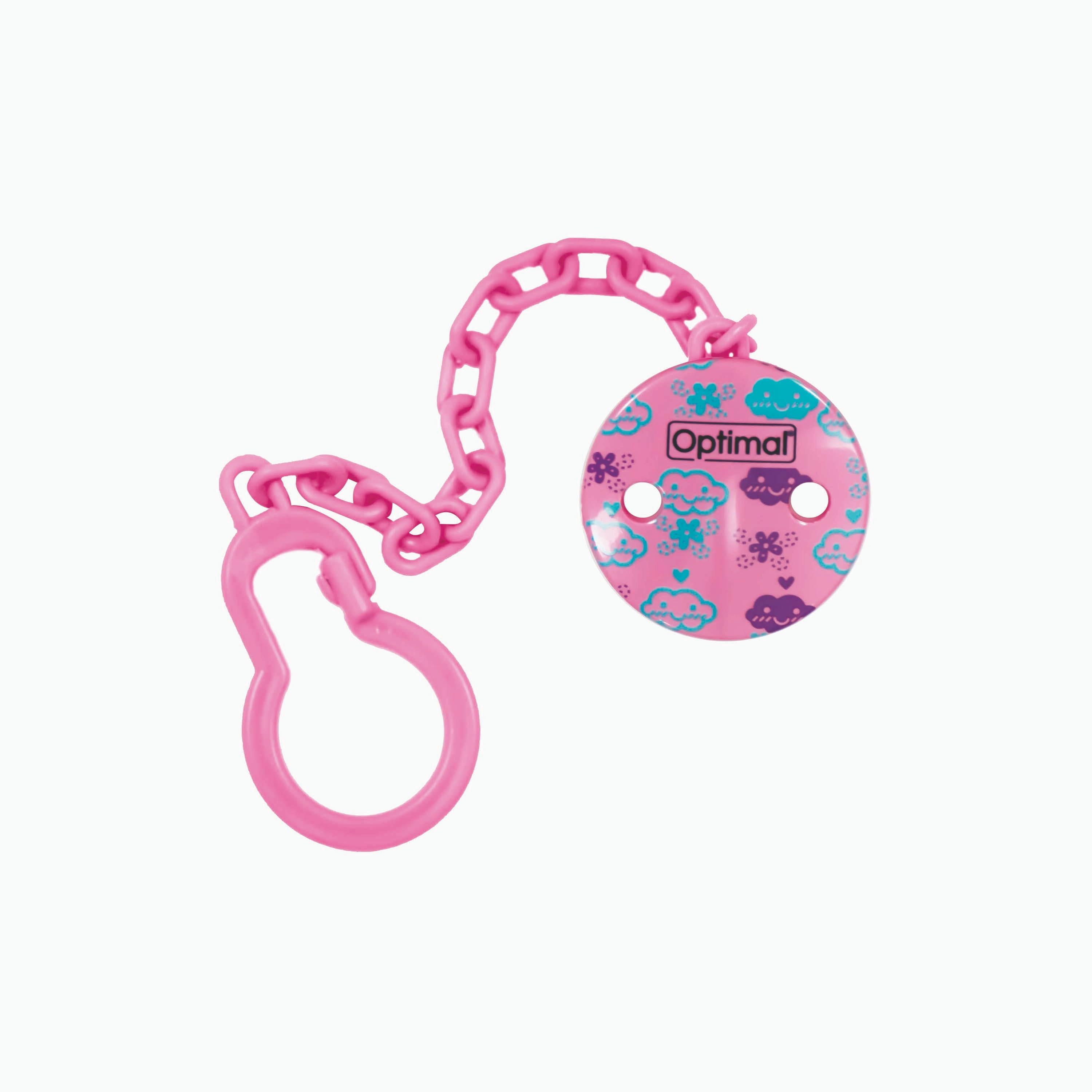 حامل لهاية مع مشبك بلاستيك من أوبتيمال-baby-feeding-pacifiers-image-2