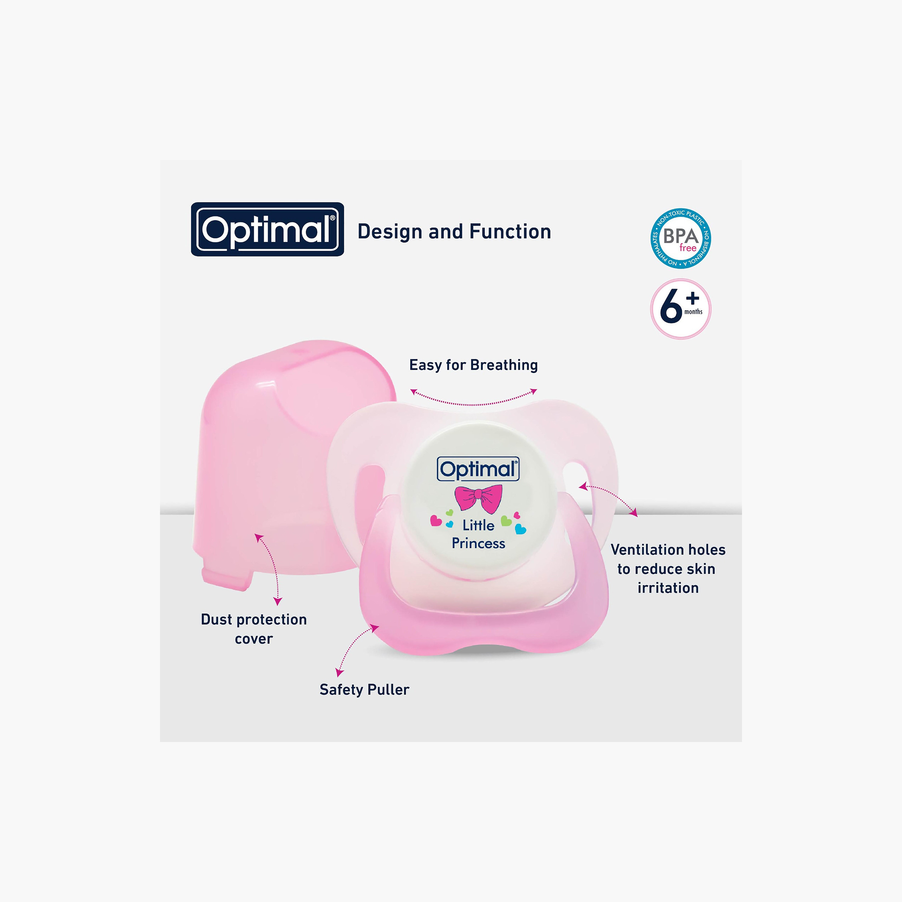 Optimal Orthodontic Silicone Pacifier, 0+ Months-baby-feeding-pacifiers-image-3